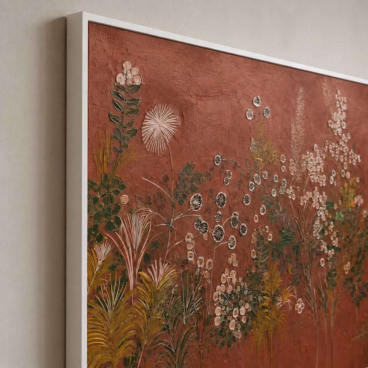 Terracotta Meadow Bloom oil painting view 7