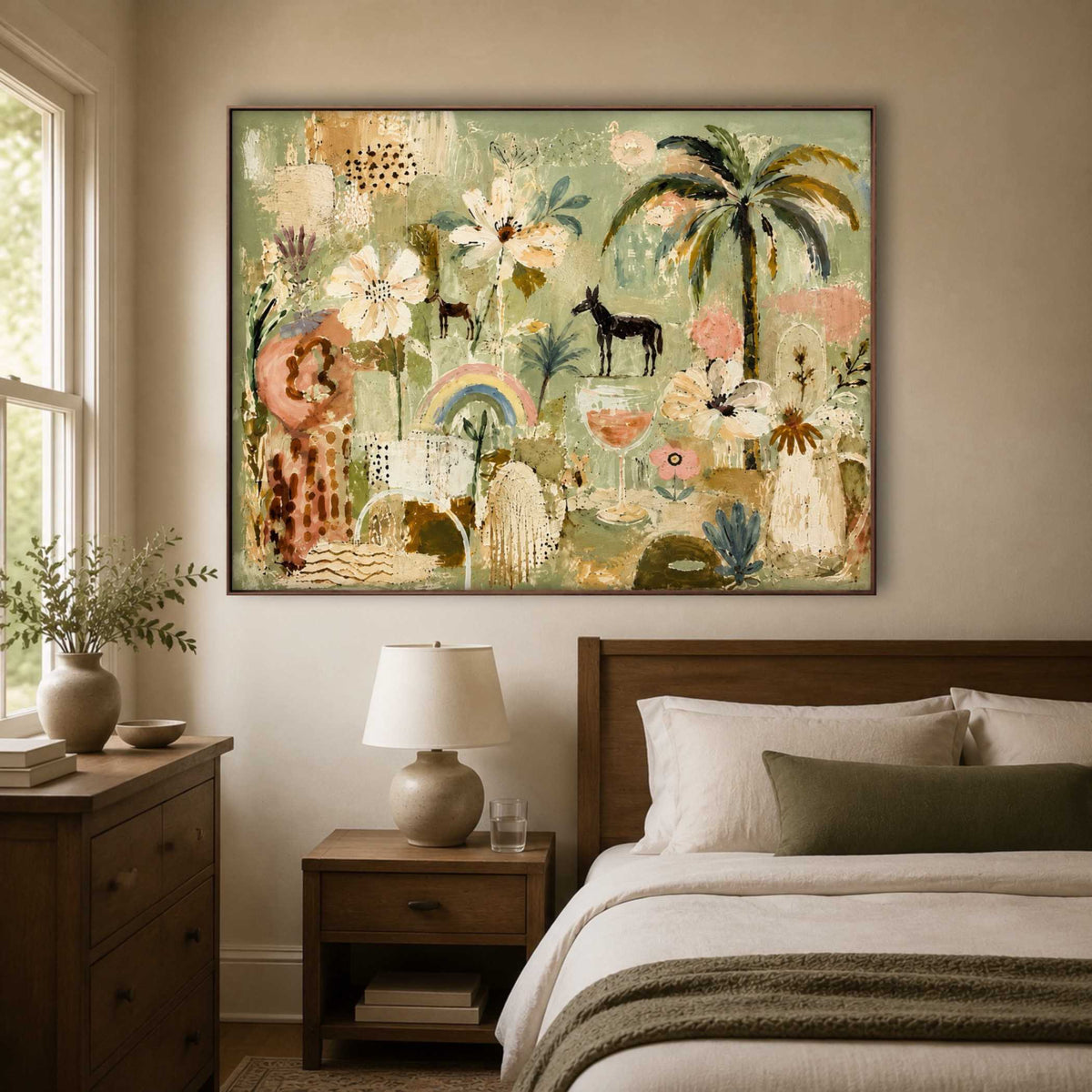 Tropical Garden Parade oil painting view 1
