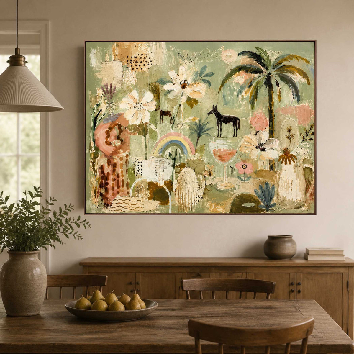 Tropical Garden Parade oil painting view 4