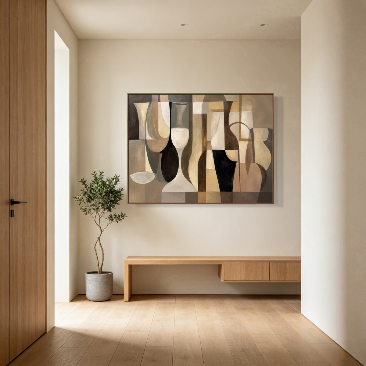 Vessels In Conversation — horizontal geometric & linear art, view 5