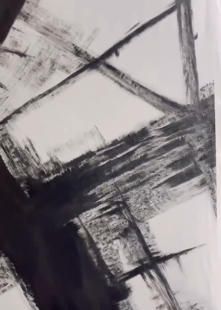 Textured Abstract Boldness | Black White