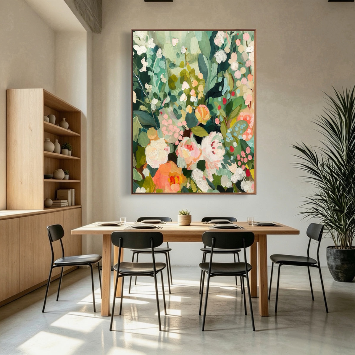 Where Roses Wander — vertical floral & botanical art, view 5