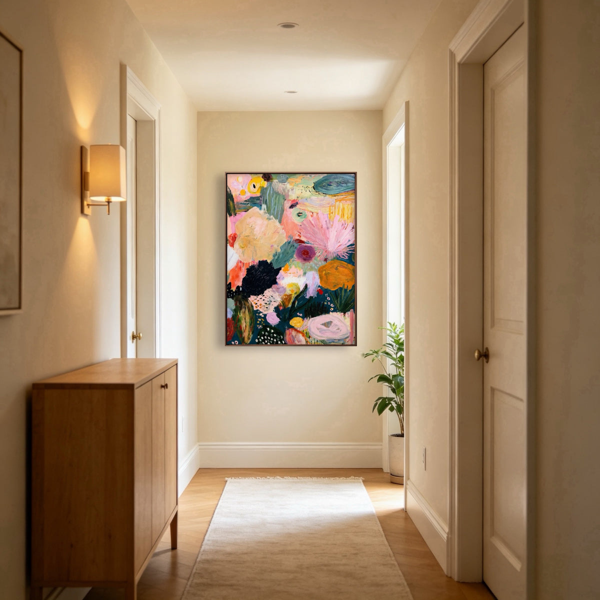 Wildflower Color Study oil painting room view 1