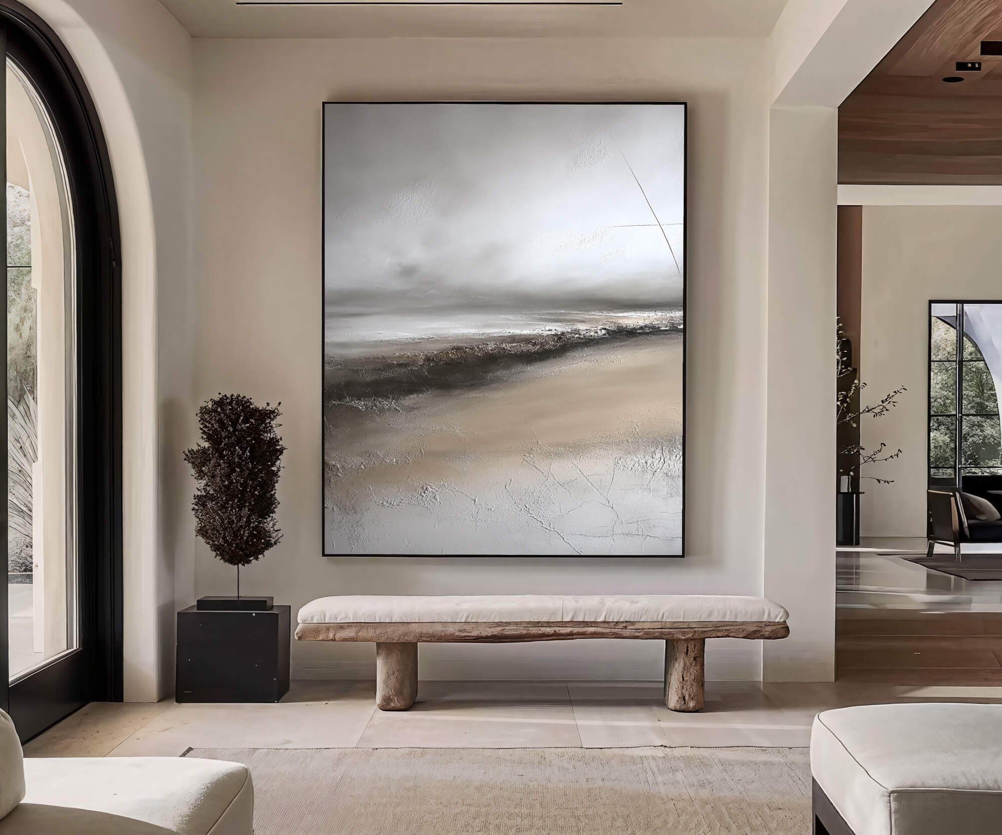 Textured Misty Shore | Neutral Palette