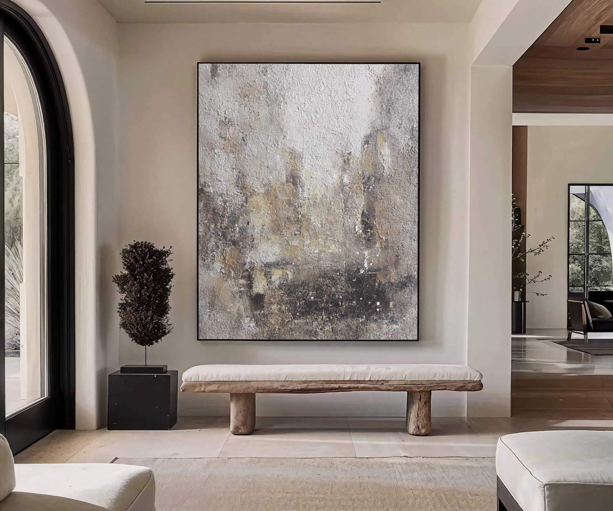 Textured Misty Abstract | Earthy Hues
