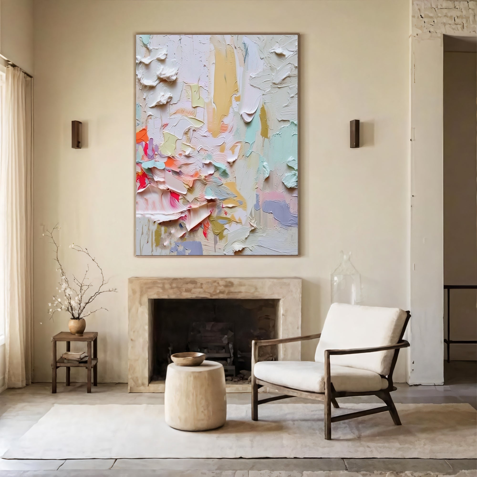 Textured Vivid Strokes | Pastel Hues