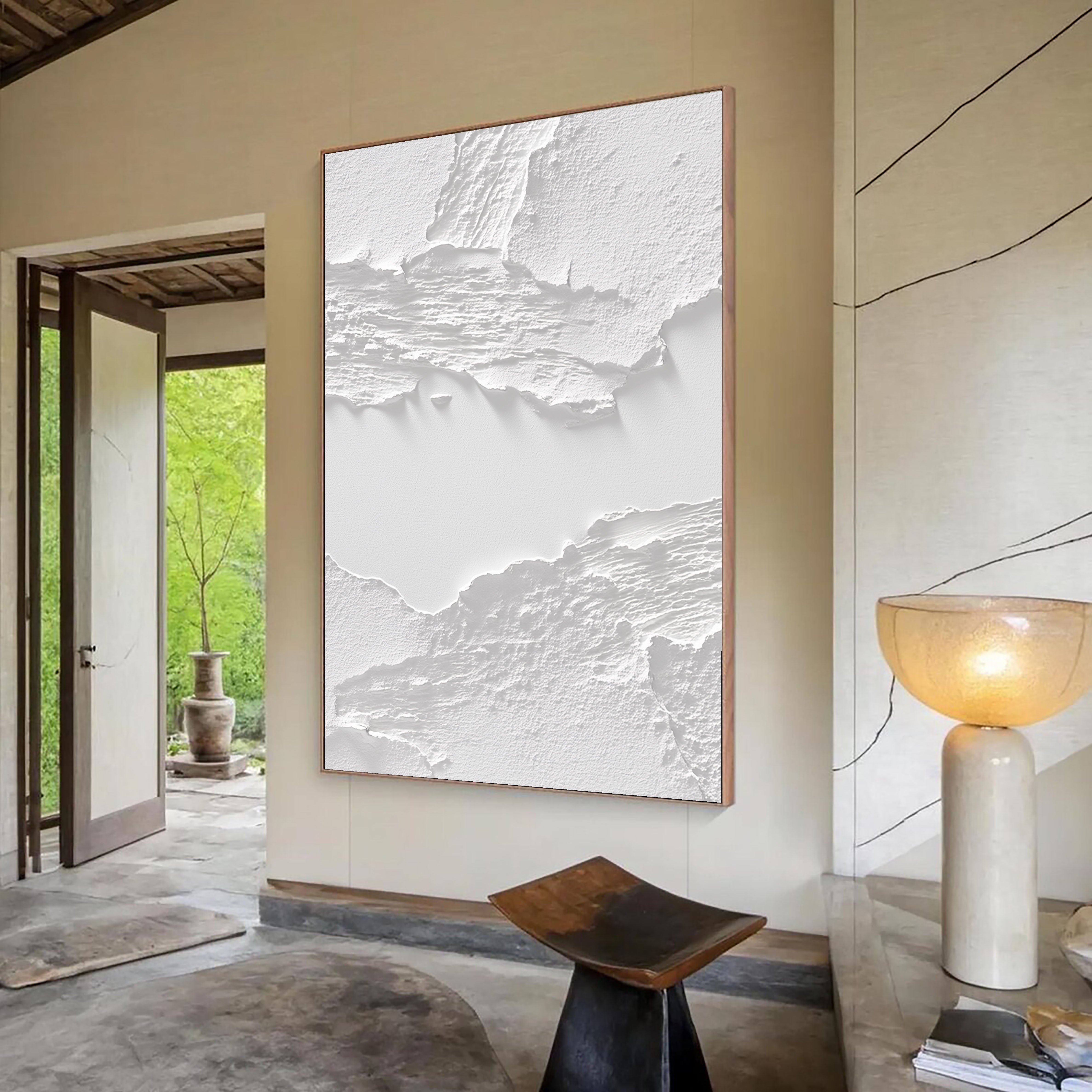 Textured Tonal Layers | Pure White