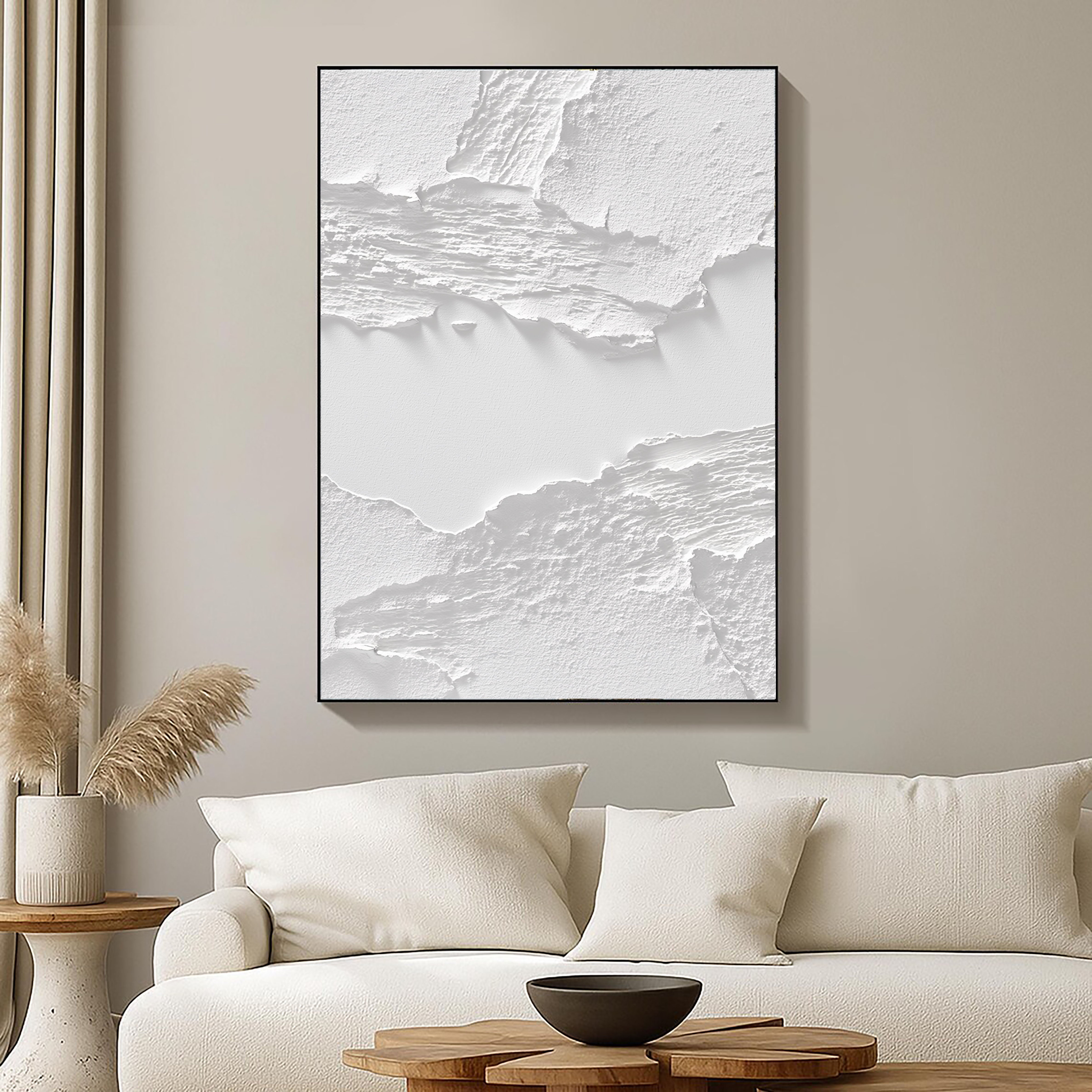 Textured Tonal Layers | Pure White