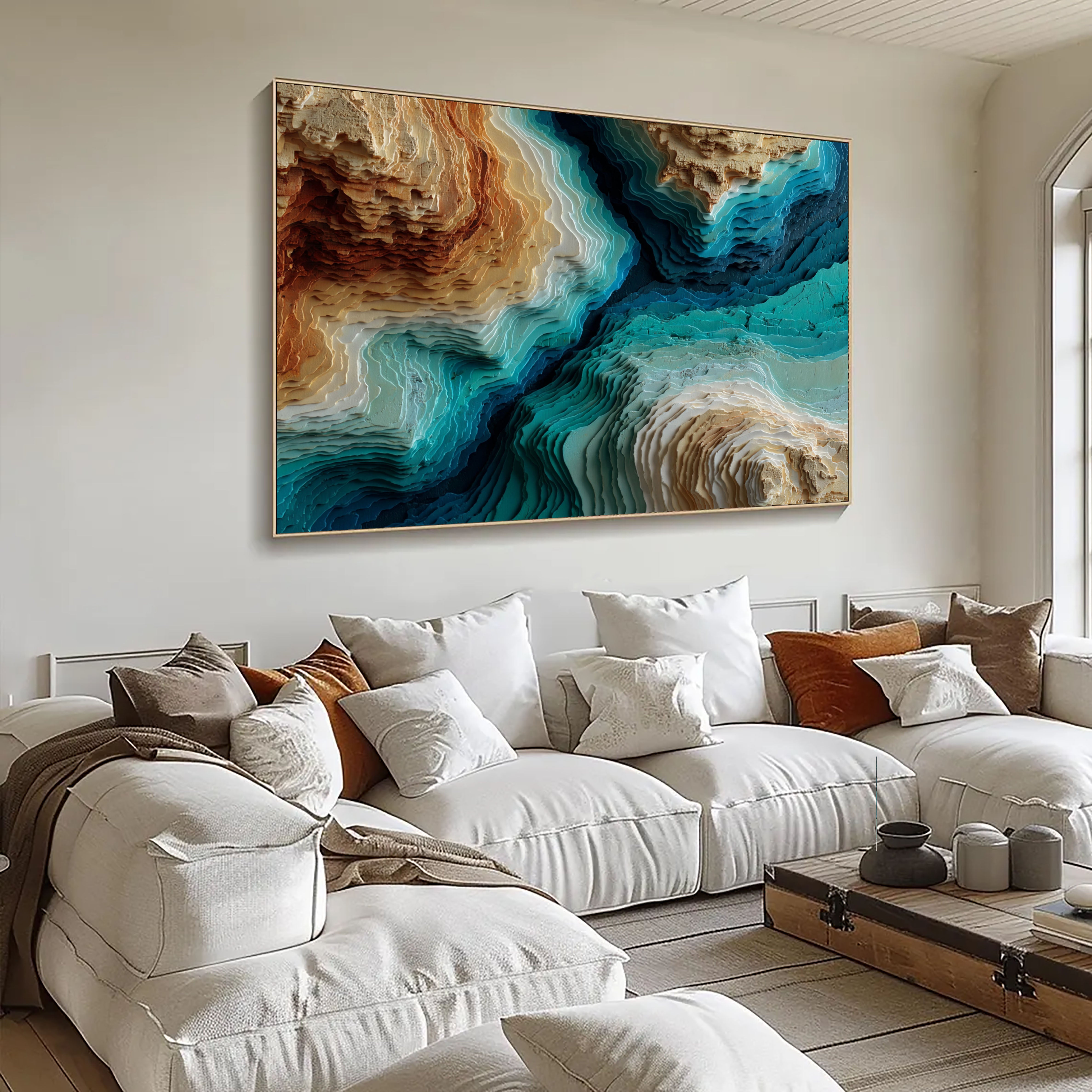 Textured Topographic Layers | Coastal Terrain