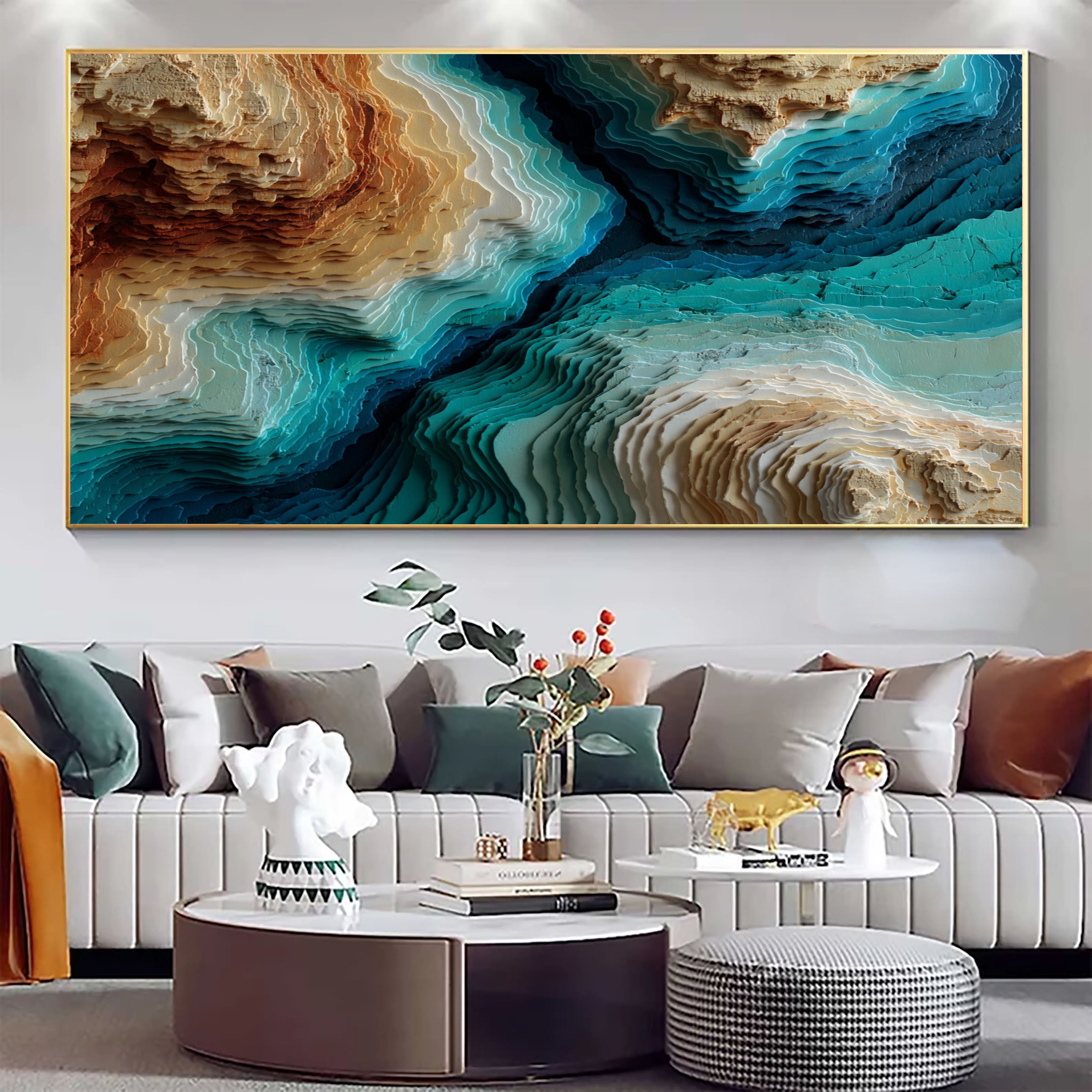 Textured Topographic Layers | Coastal Terrain