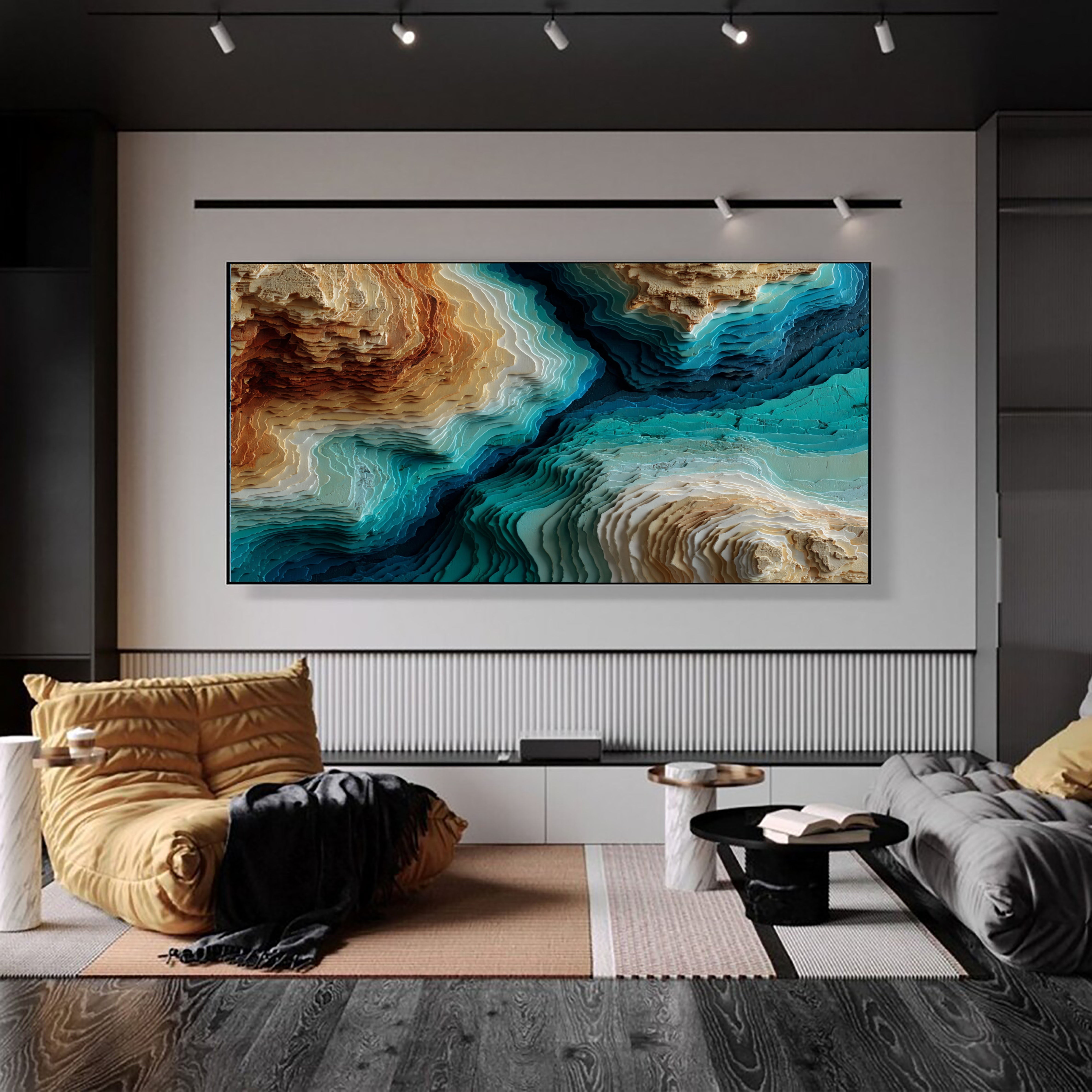 Textured Topographic Layers | Coastal Terrain