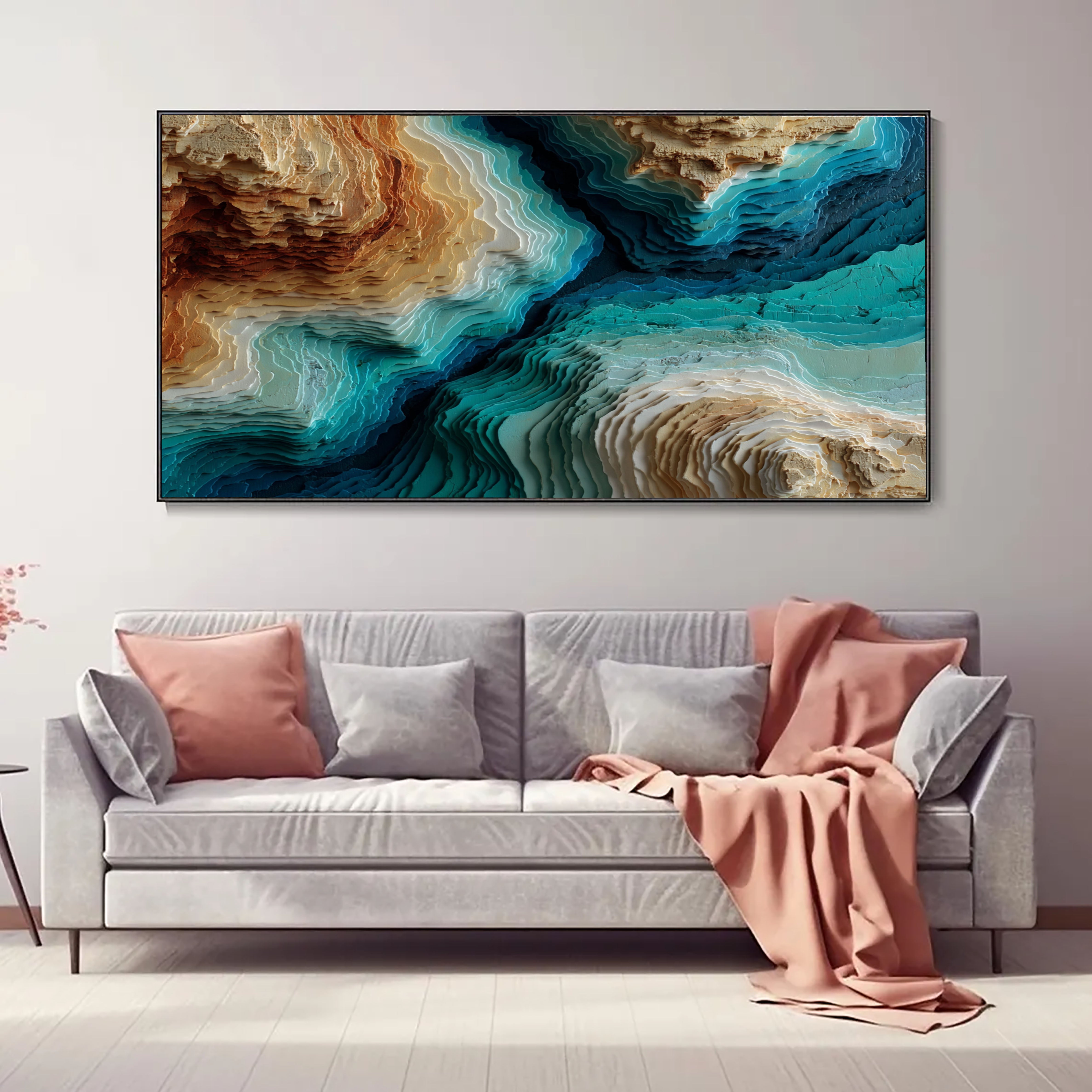 Textured Topographic Layers | Coastal Terrain