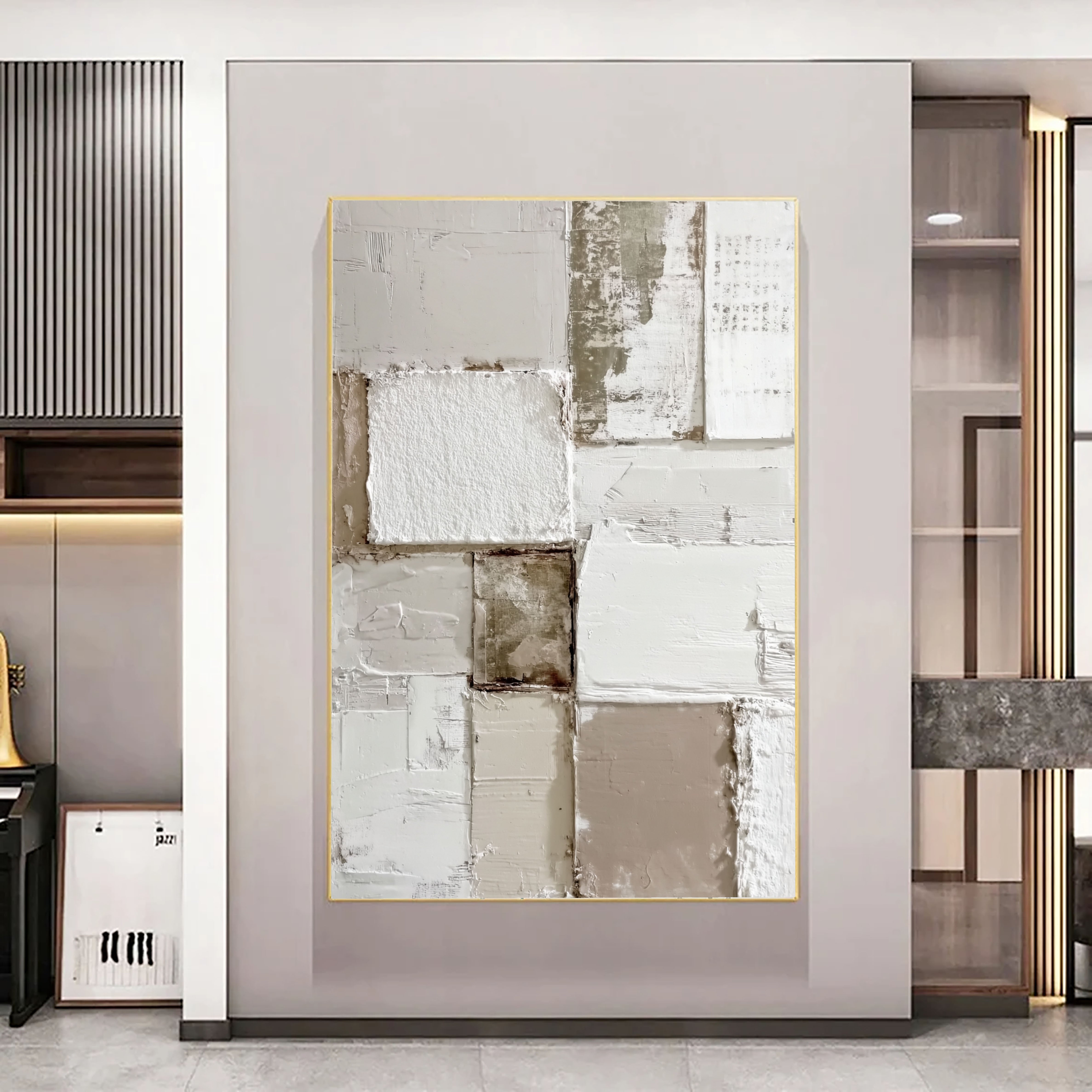 Textured Layered Panels | Neutral Tones