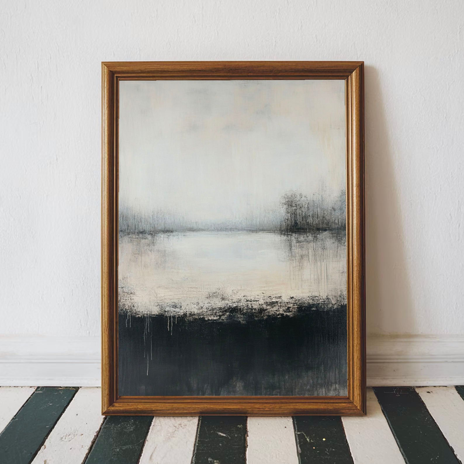 Hazy Monochrome Serenity | Misty Waters