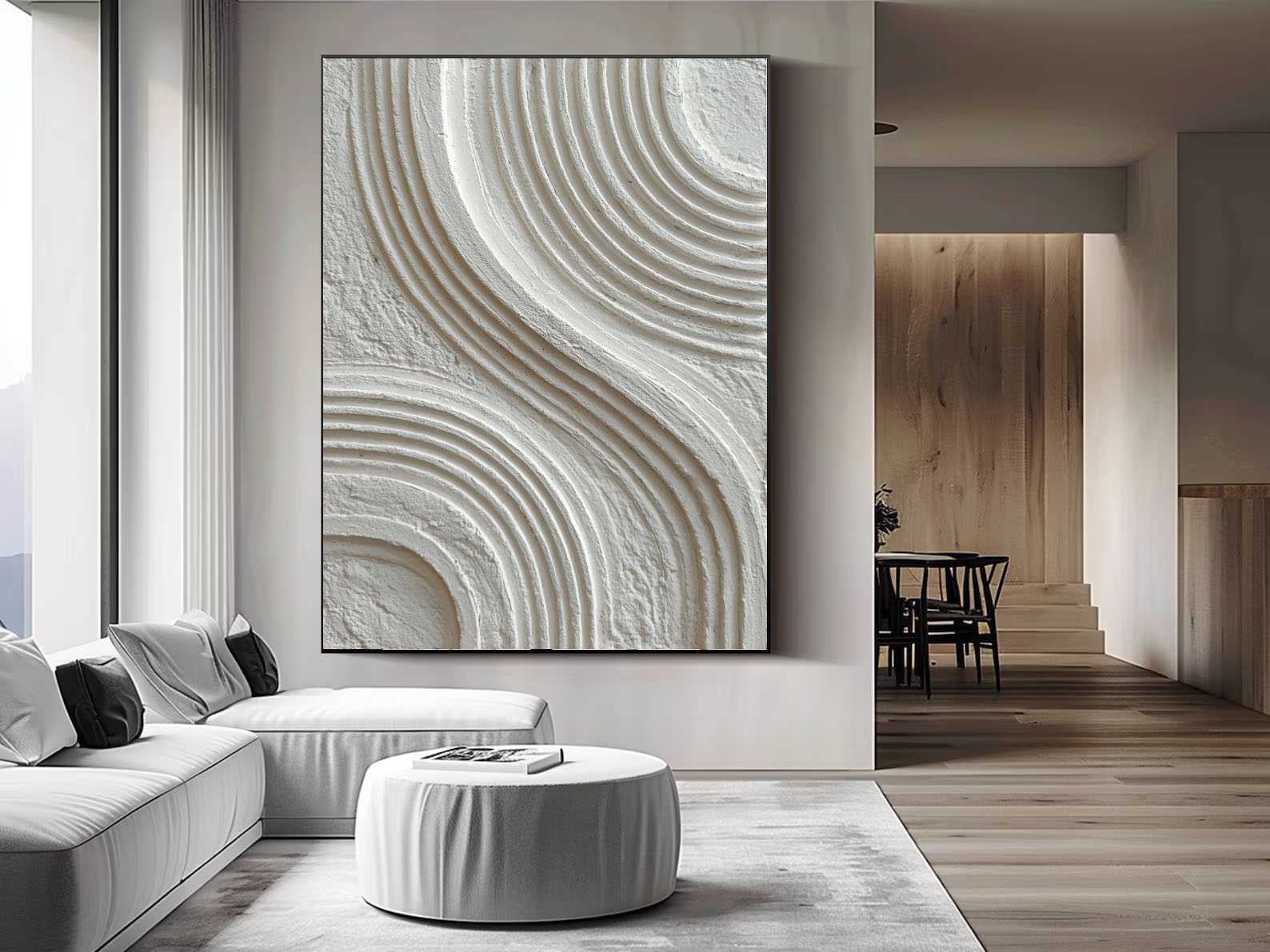 Textured Fluid Curves | Ivory Waves