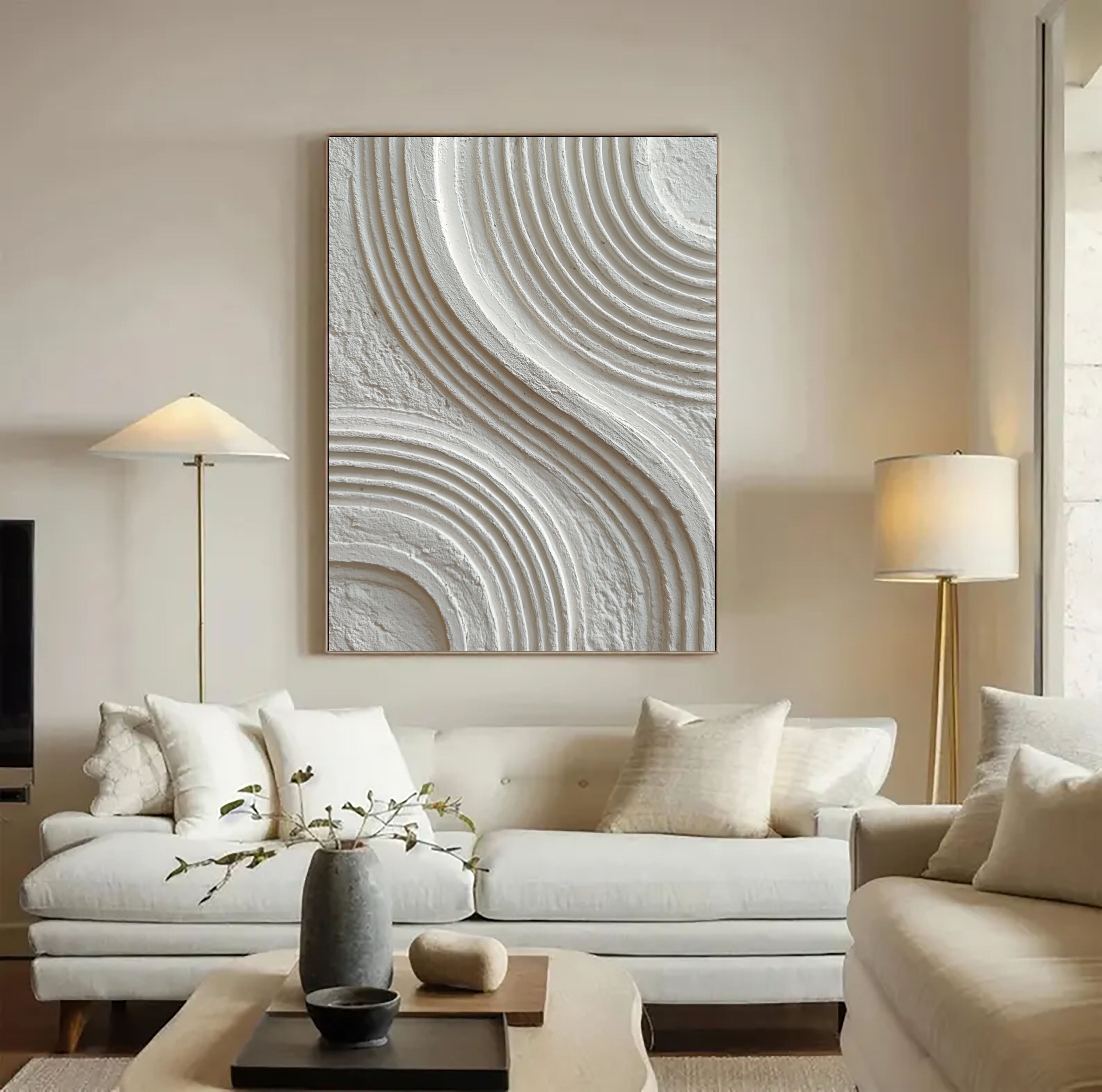 Textured Fluid Curves | Ivory Waves