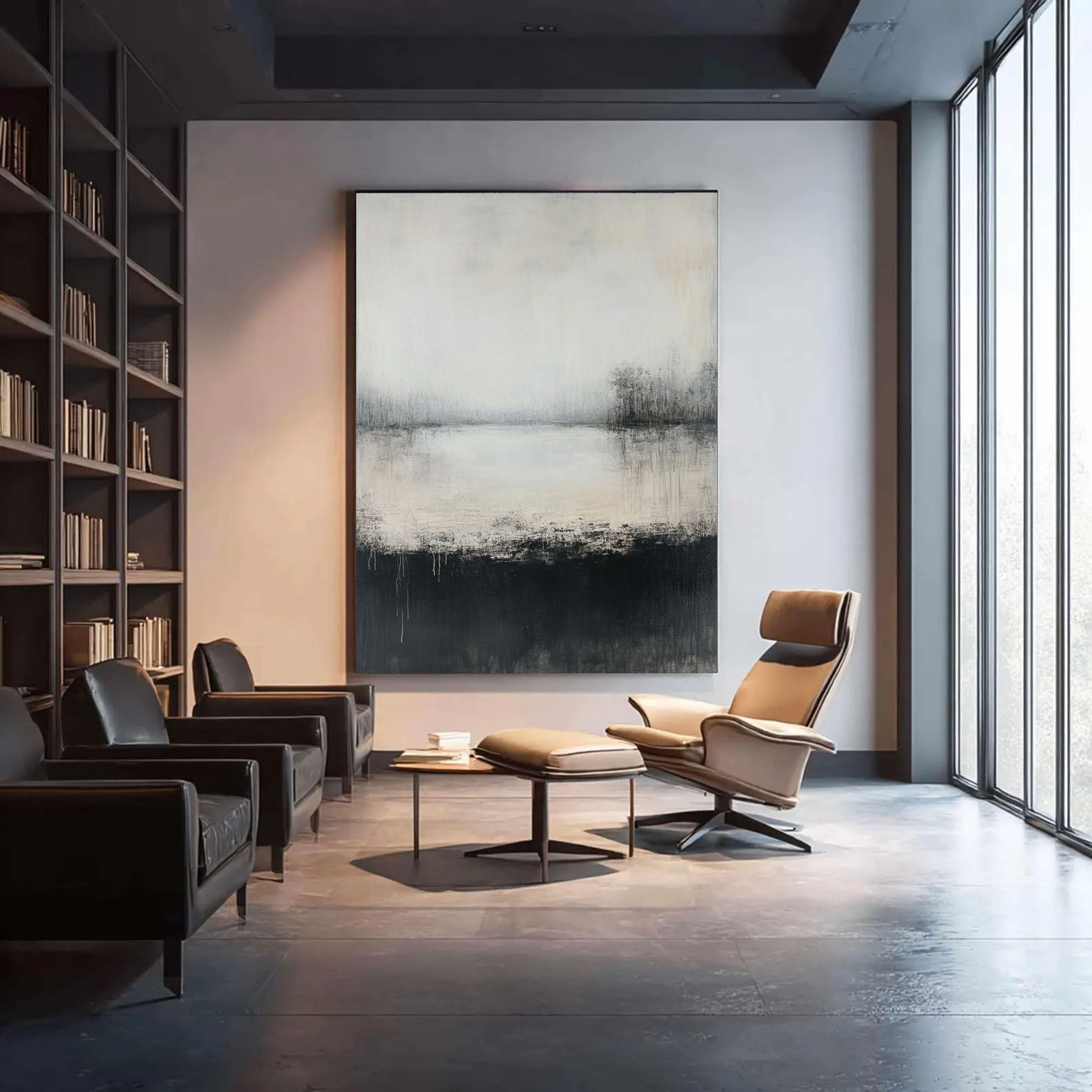 Hazy Monochrome Serenity | Misty Waters