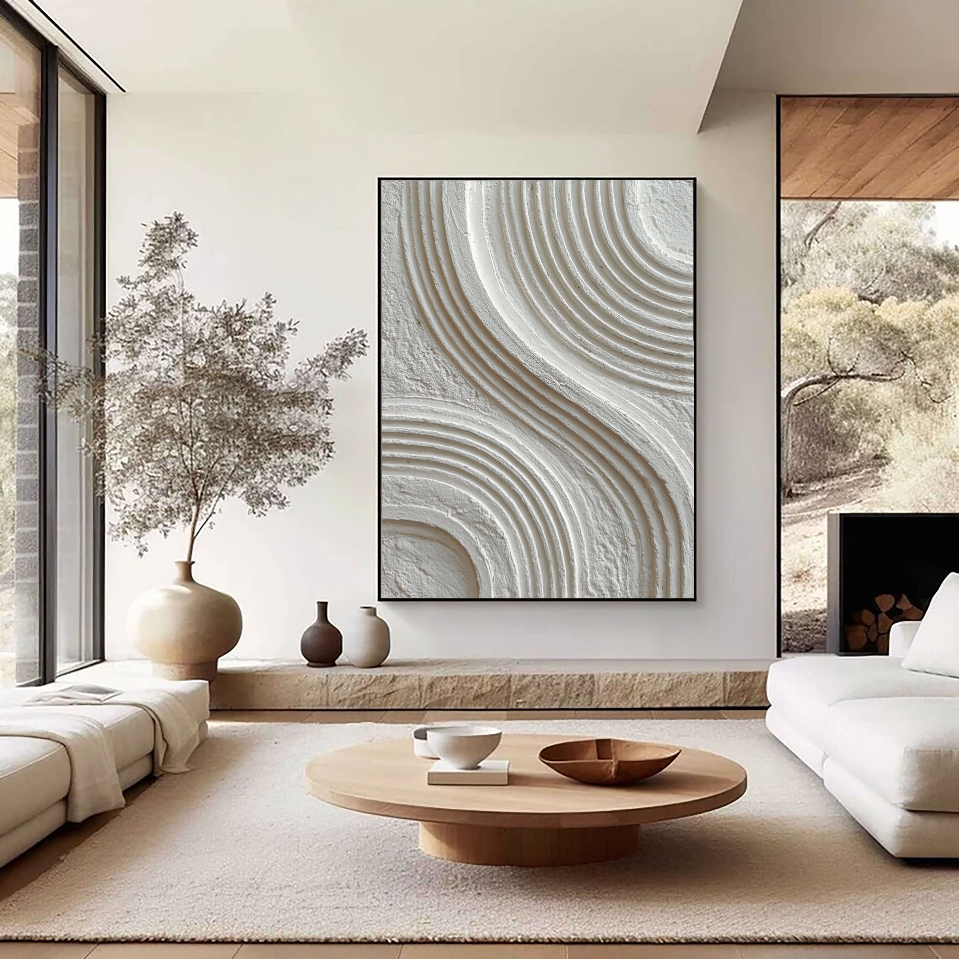 Textured Fluid Curves | Ivory Waves