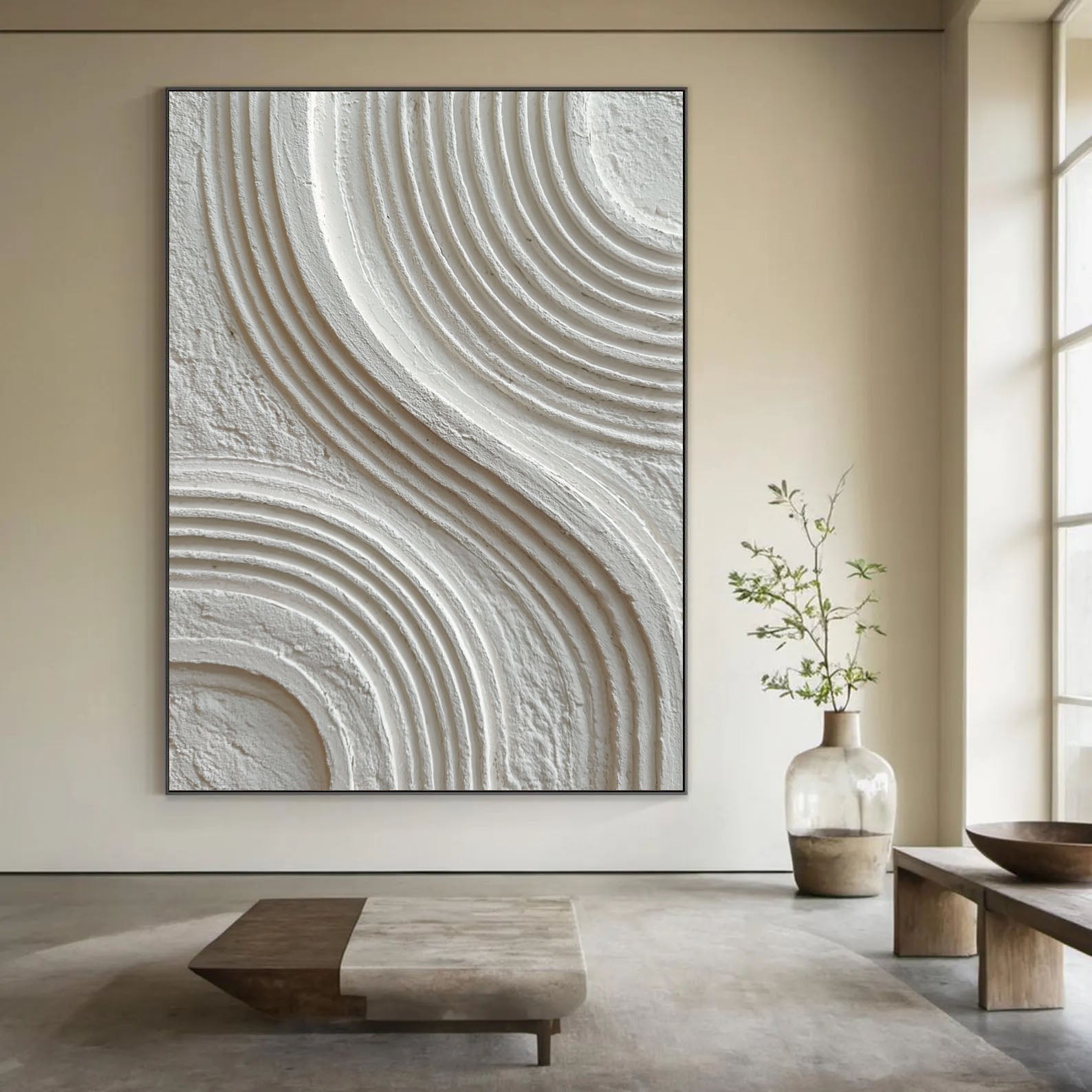 Textured Fluid Curves | Ivory Waves