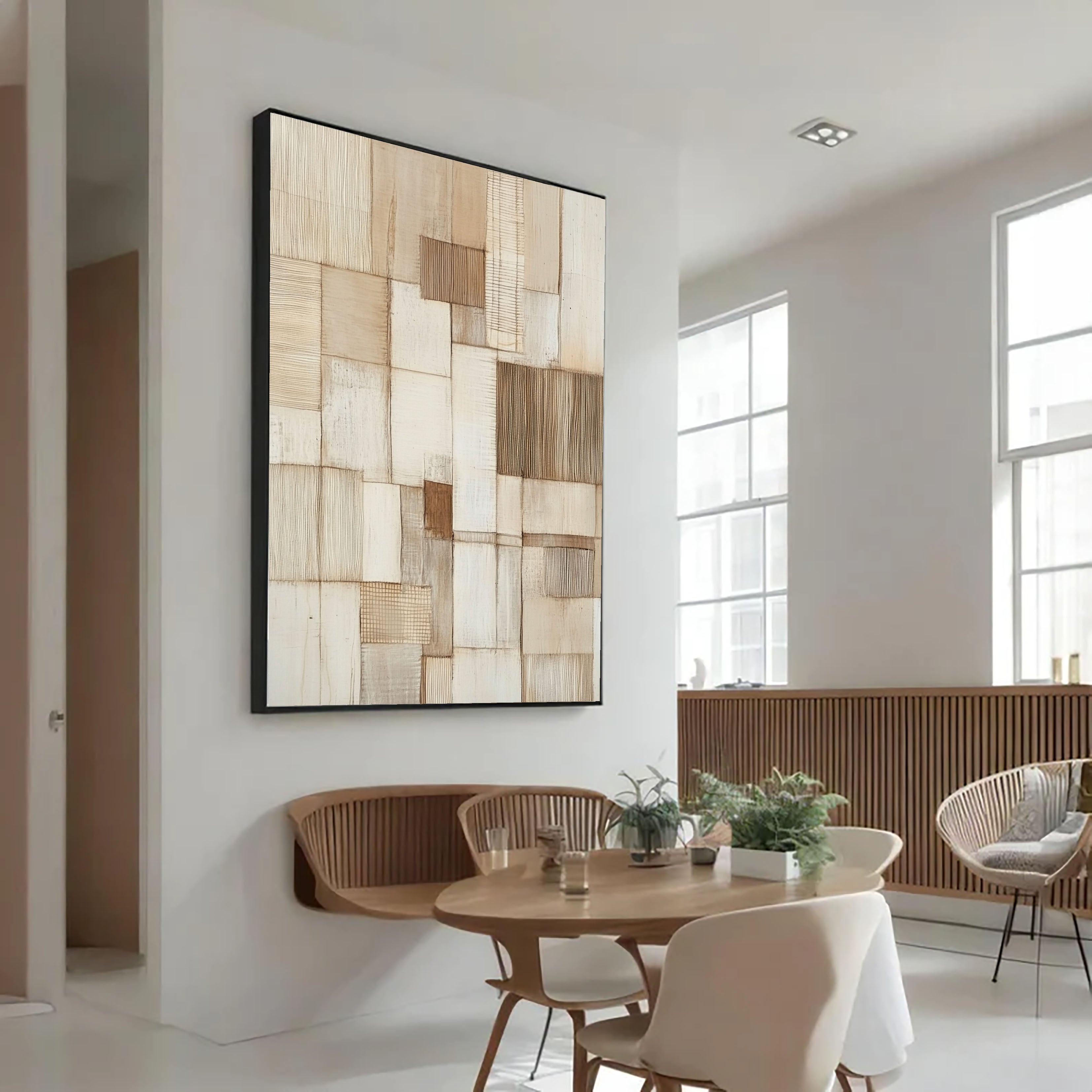 Textured Neutral Tapestry | Earthy Hues