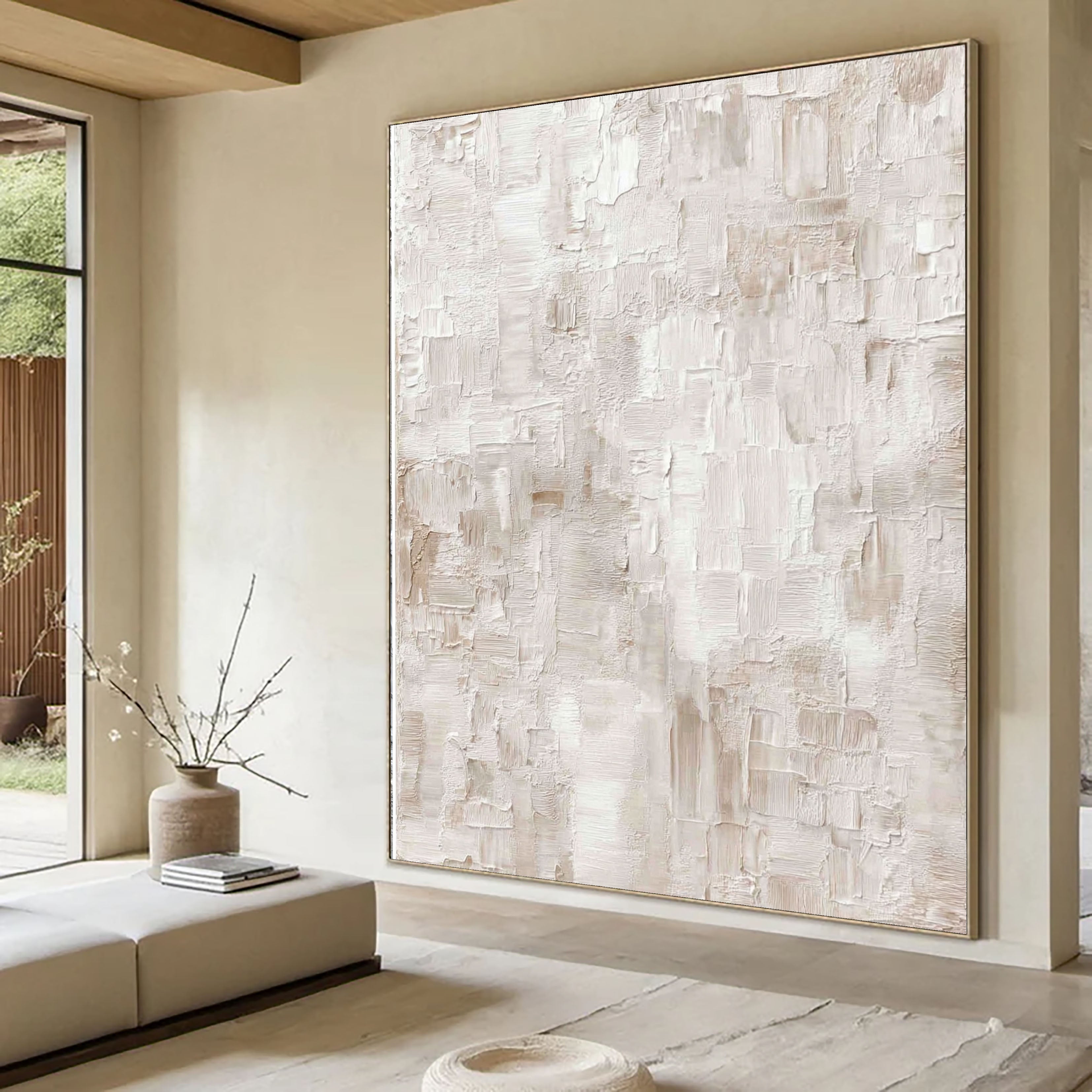 Textured Plastered Hues | Ivory Drift