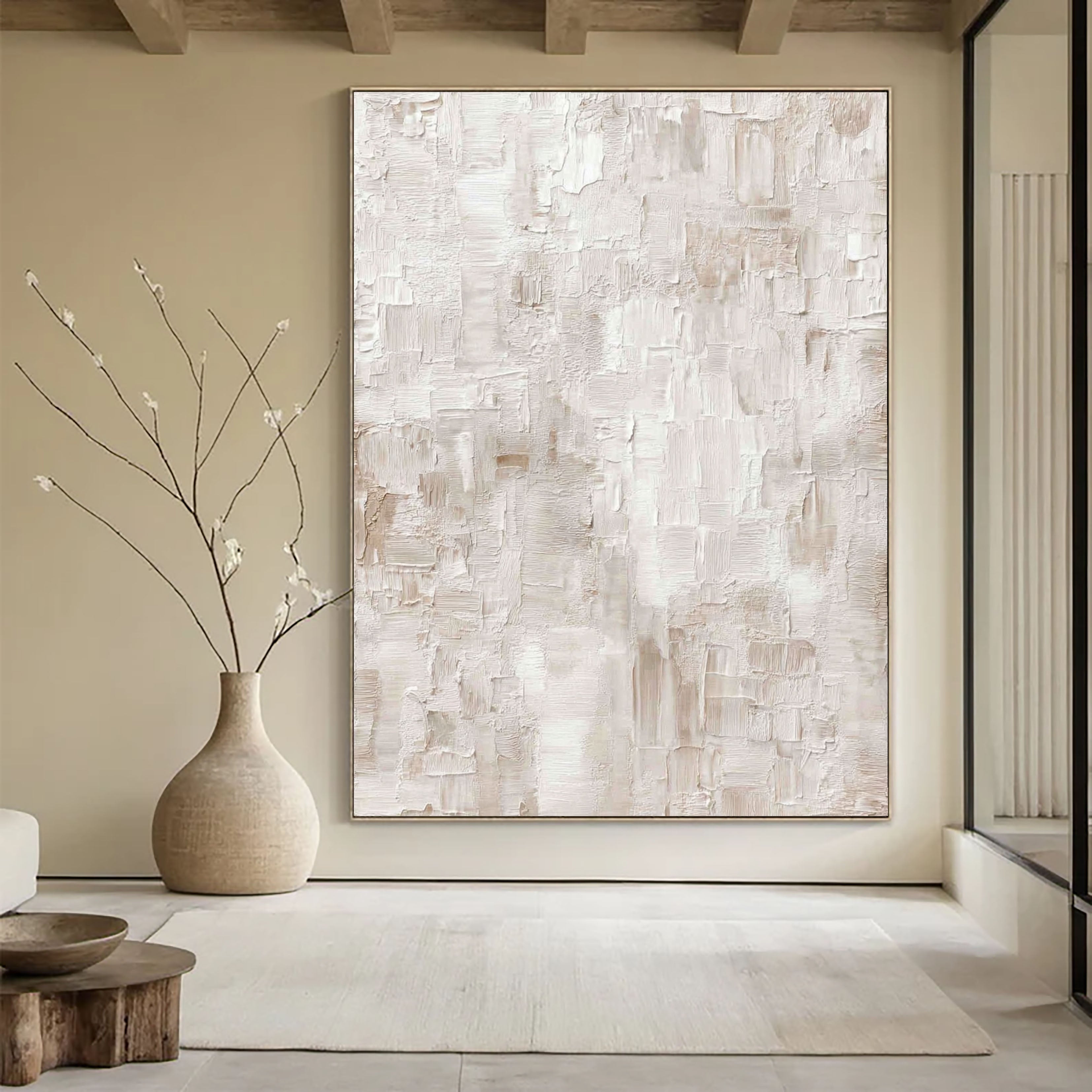 Textured Plastered Hues | Ivory Drift