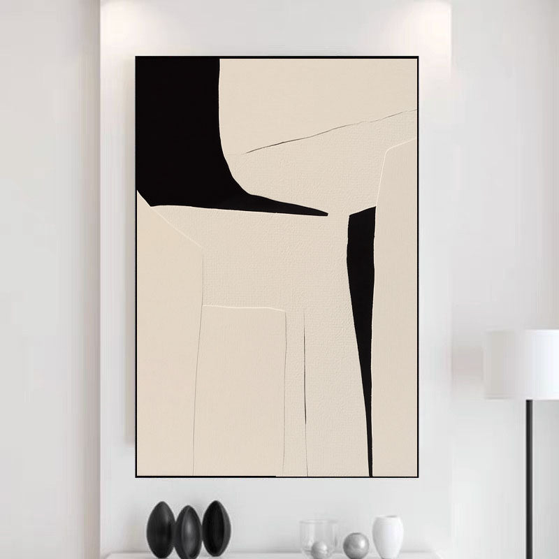 Textured Minimal Shapes | Black Beige