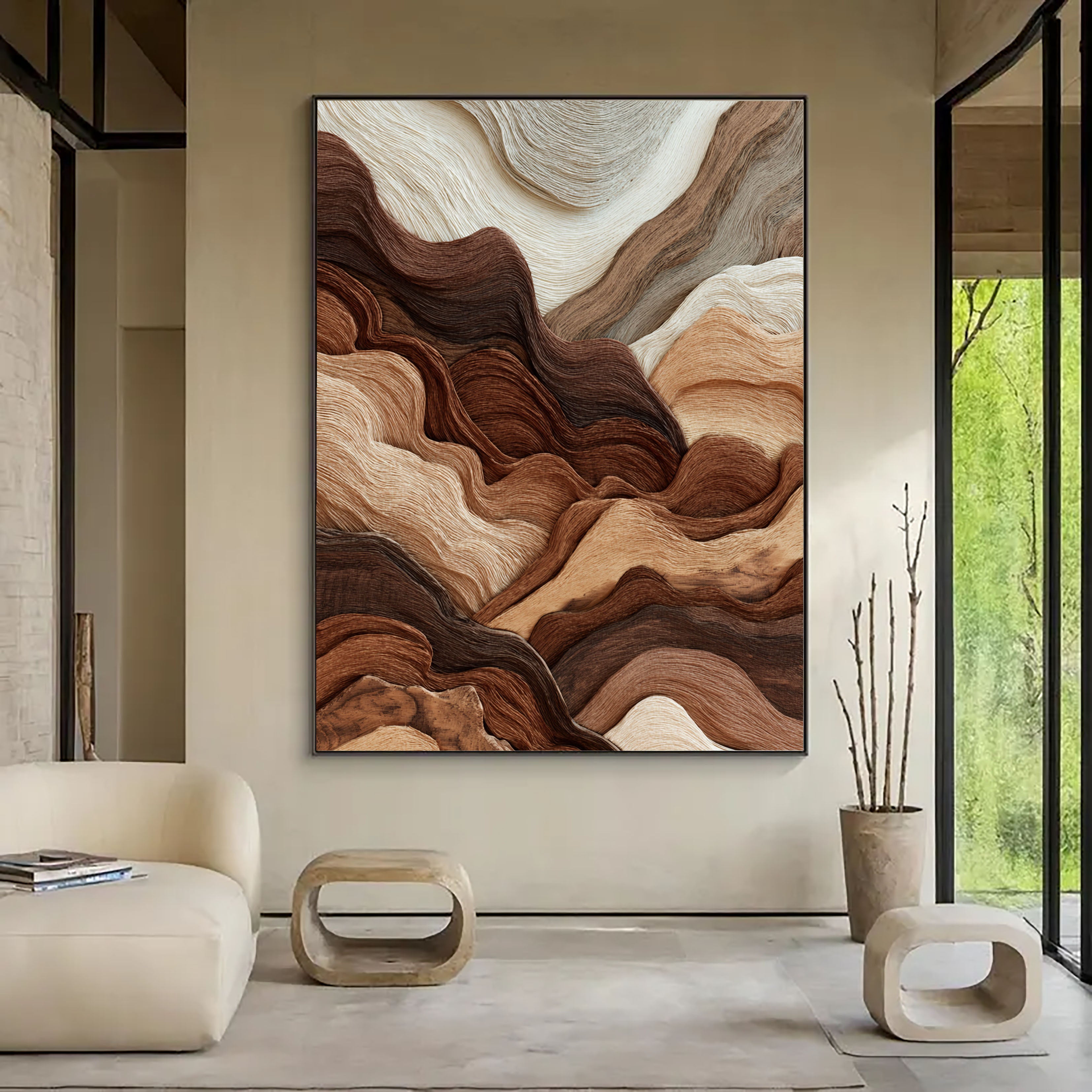 Undulating Timber Veins | Earthen Tapestry