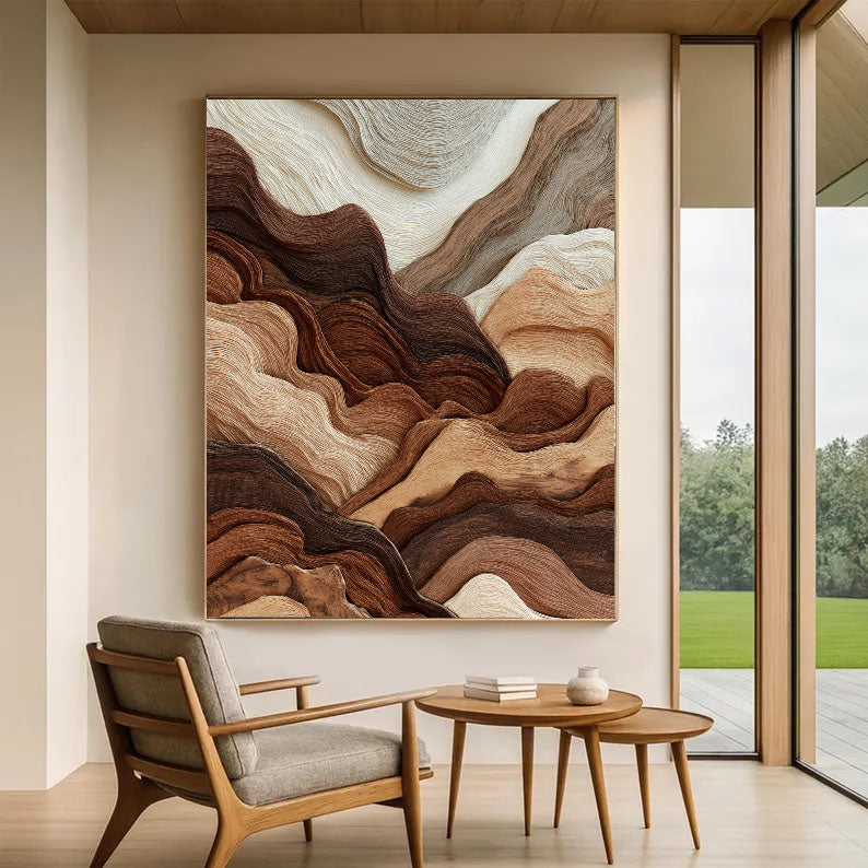 Undulating Timber Veins | Earthen Tapestry