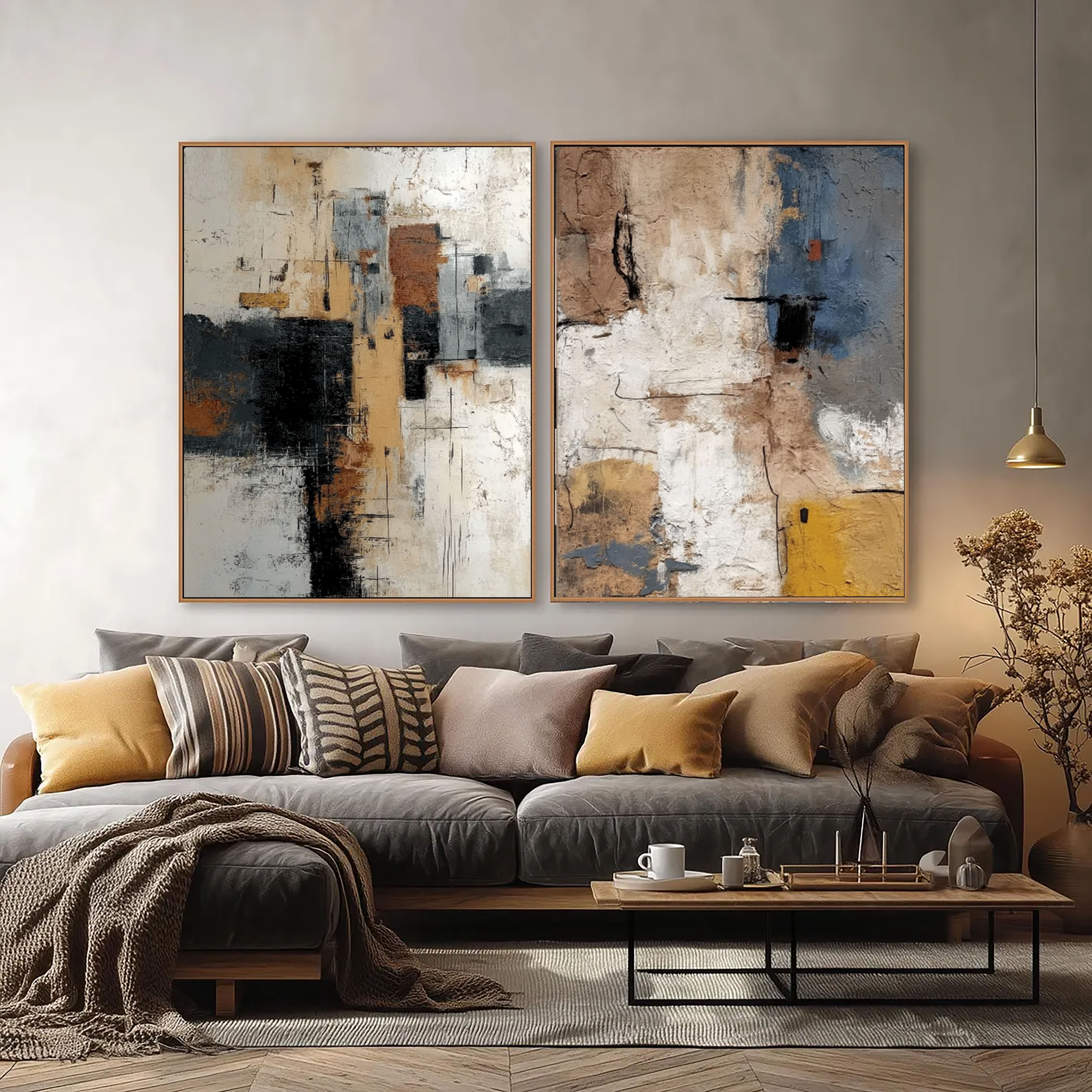 Textured Abstract Layers | Earth Tones
