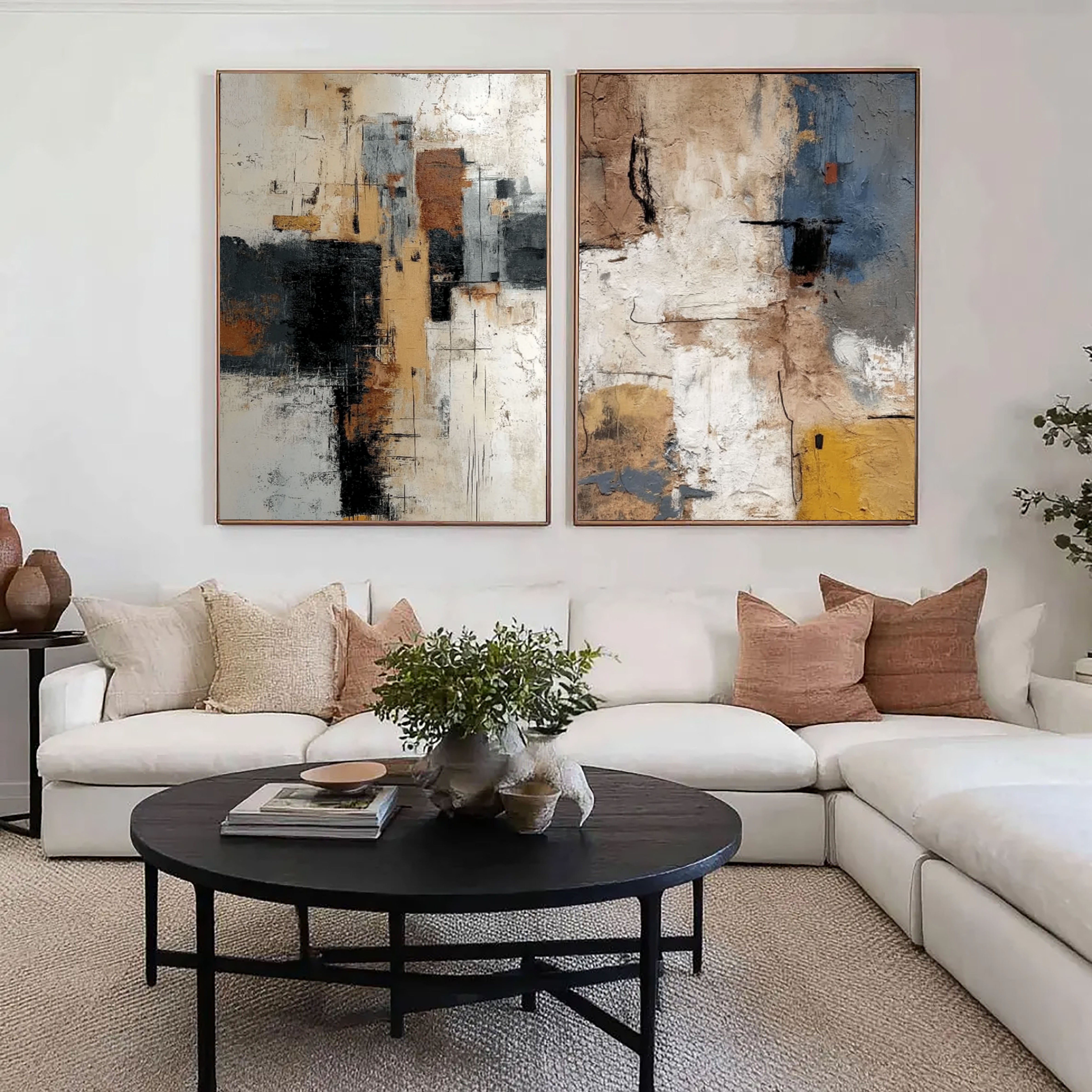 Textured Abstract Layers | Earth Tones