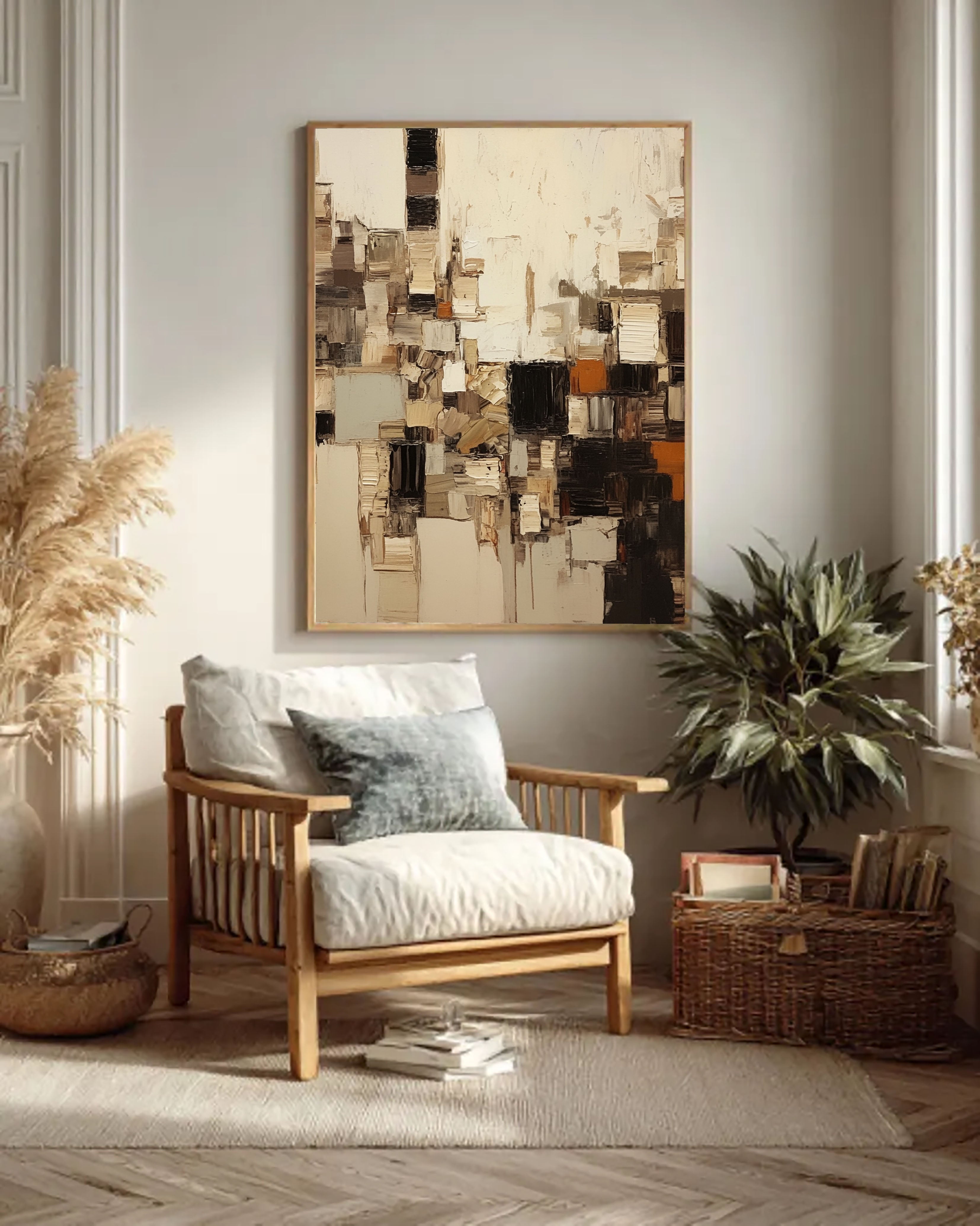 Urban Fragmented Hues | Neutral Mosaic