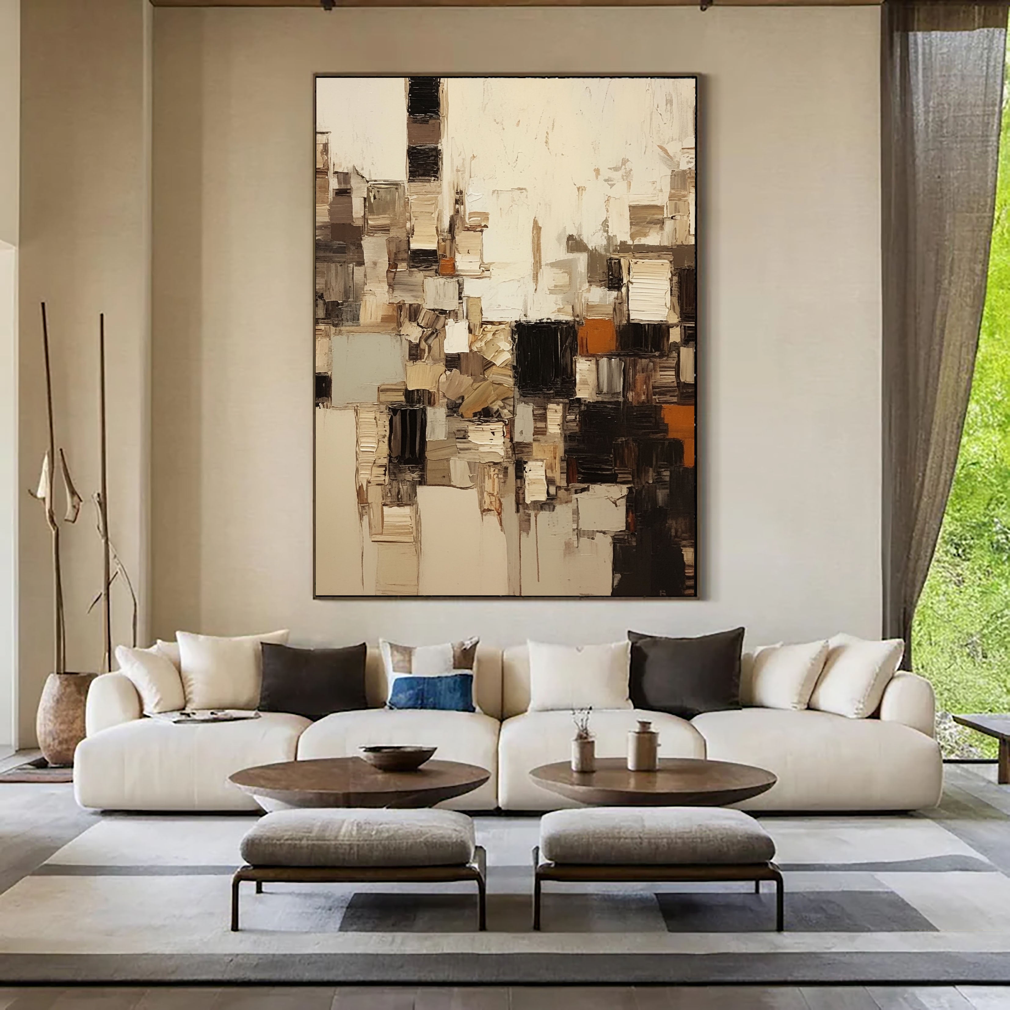 Urban Fragmented Hues | Neutral Mosaic