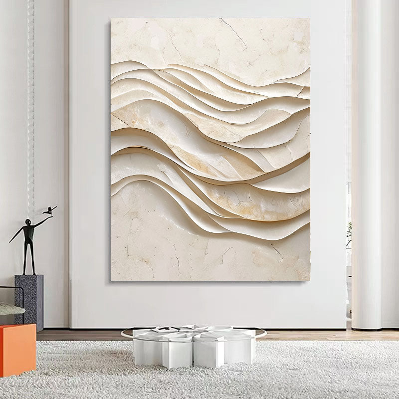 Laminar Ivory Undulation | Ethereal Drift
