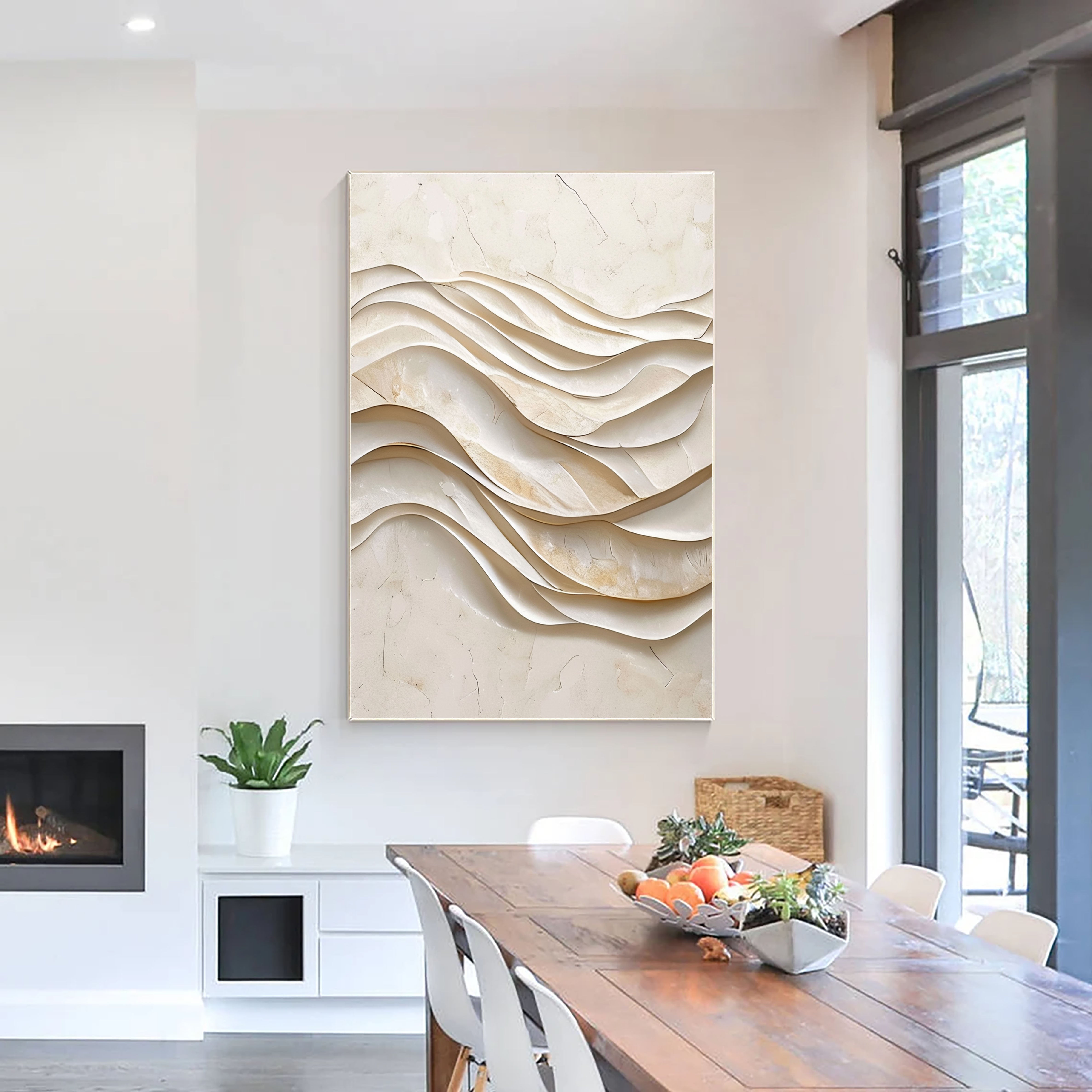 Laminar Ivory Undulation | Ethereal Drift