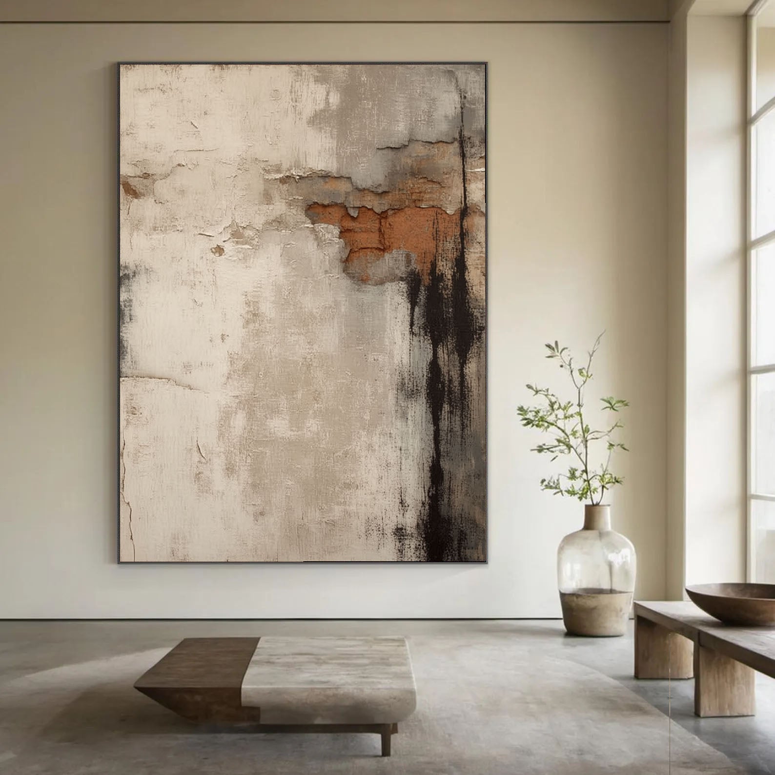 Strukturierte, Used-Layers | Beige Schwarz