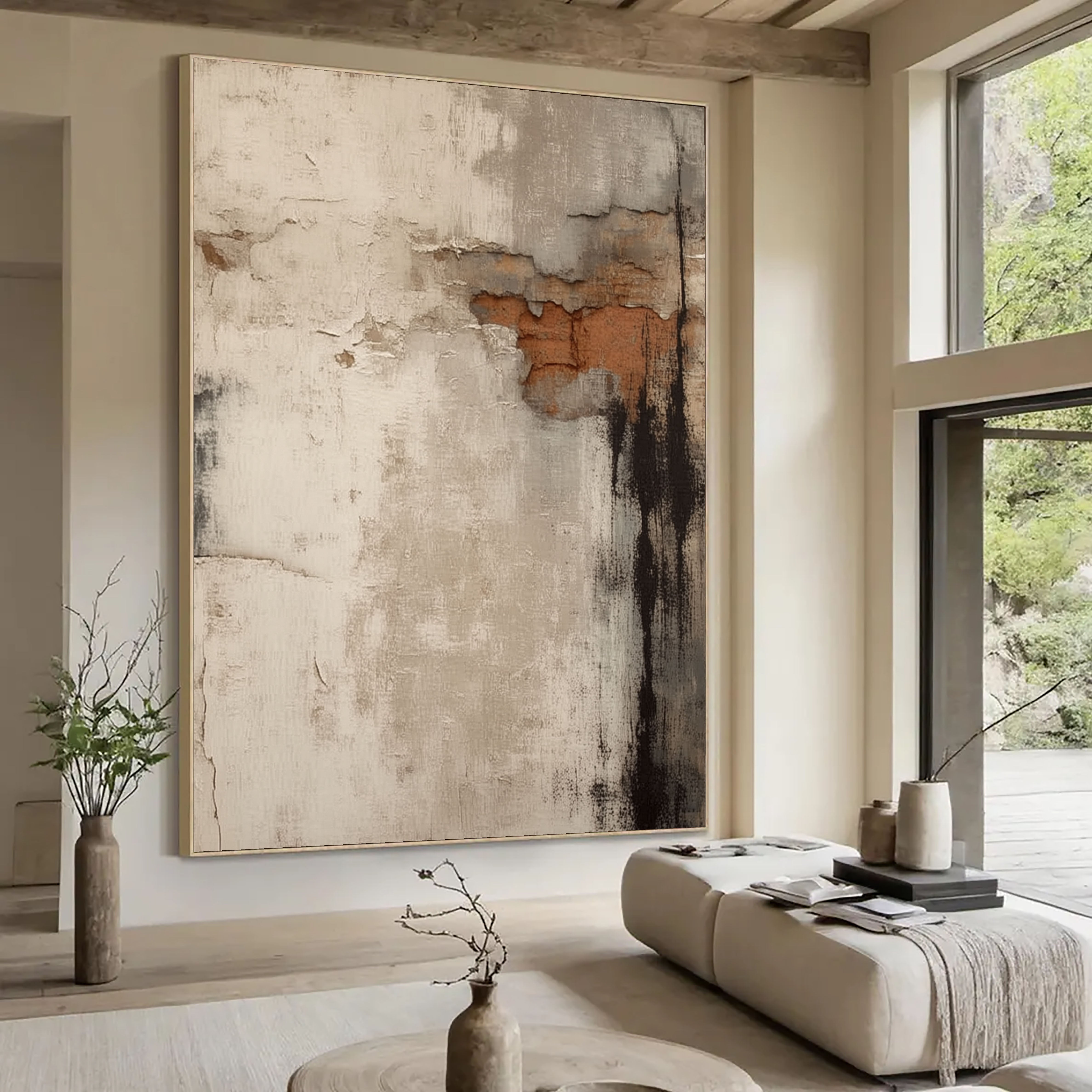 Strukturierte, Used-Layers | Beige Schwarz
