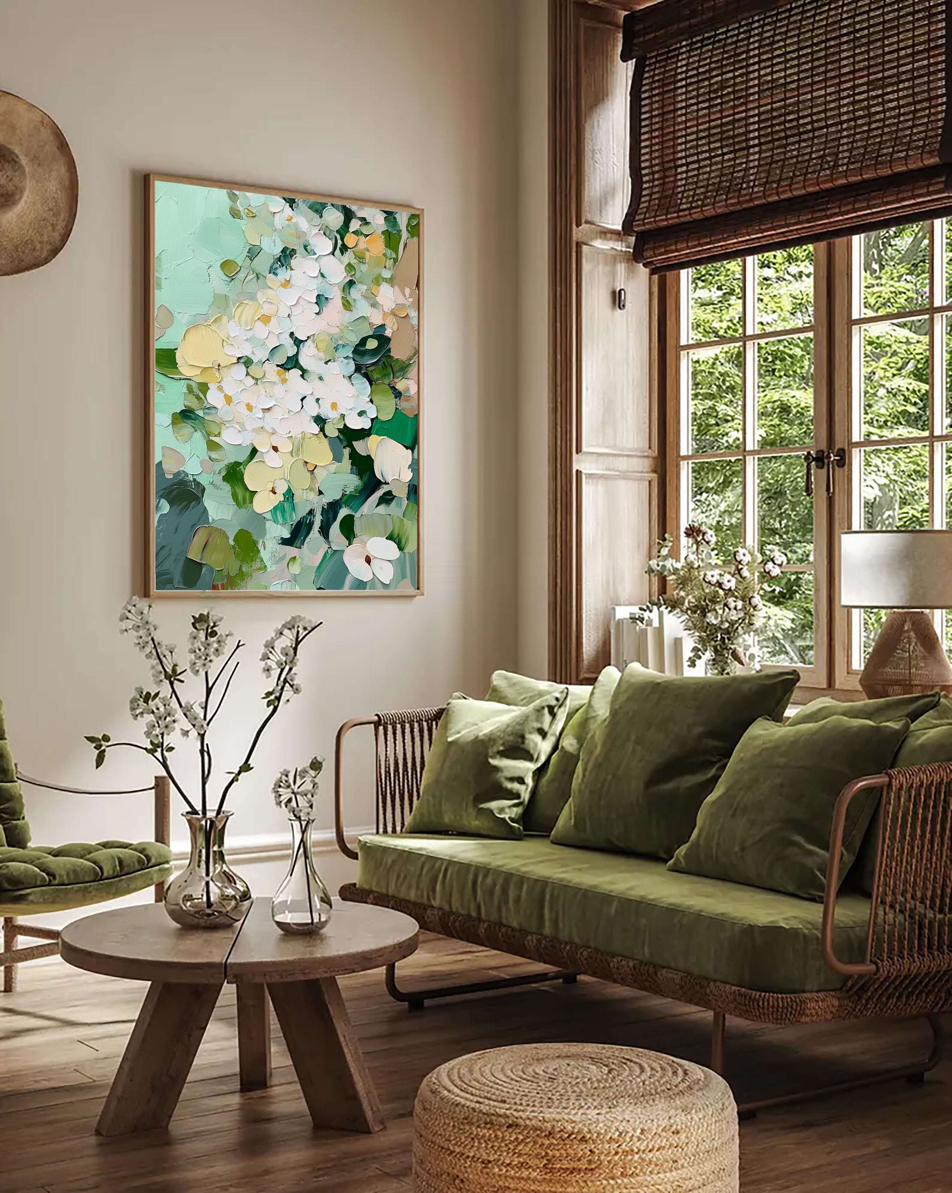 Impasto Hydrangea Opulence | Mint Bloom