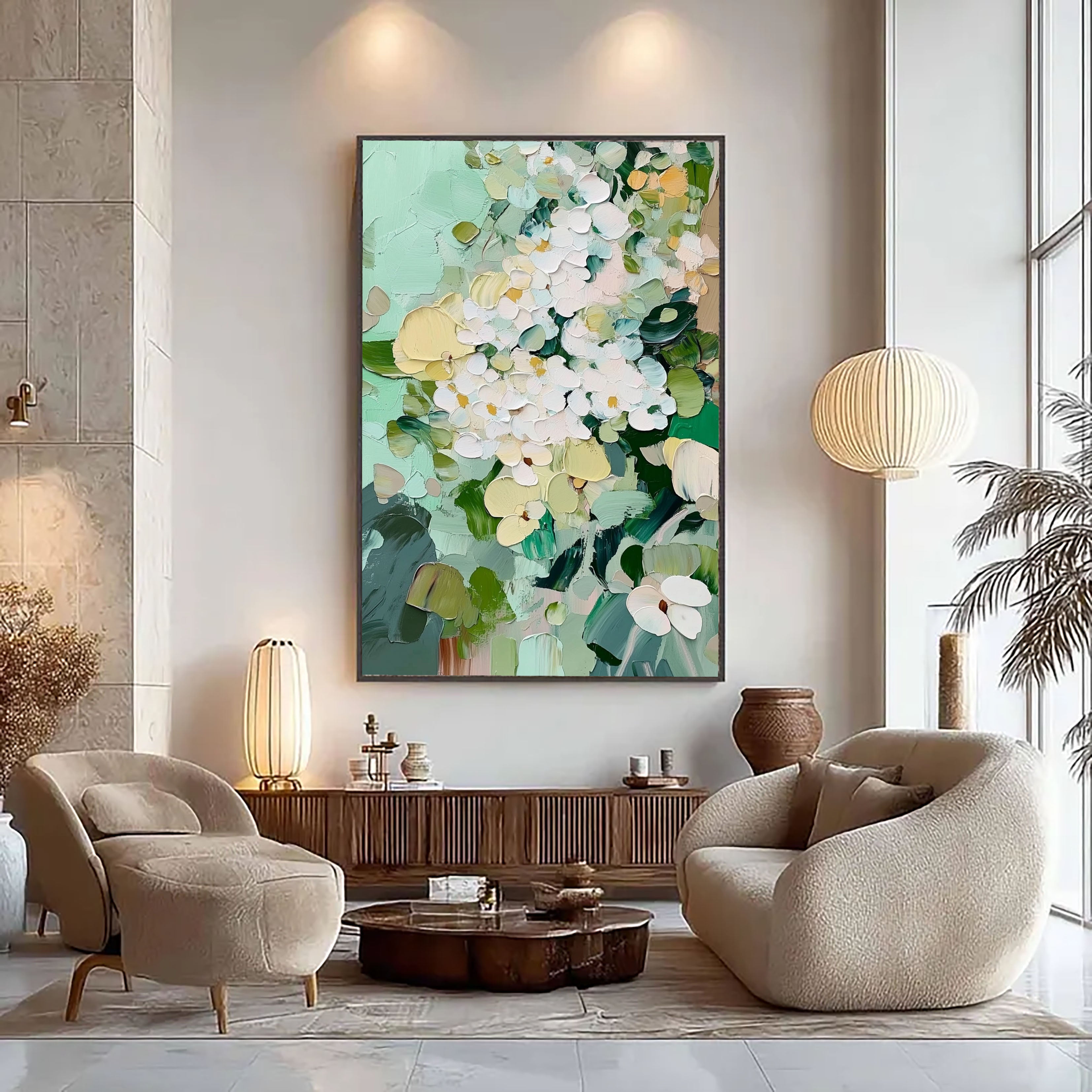 Impasto Hydrangea Opulence | Mint Bloom
