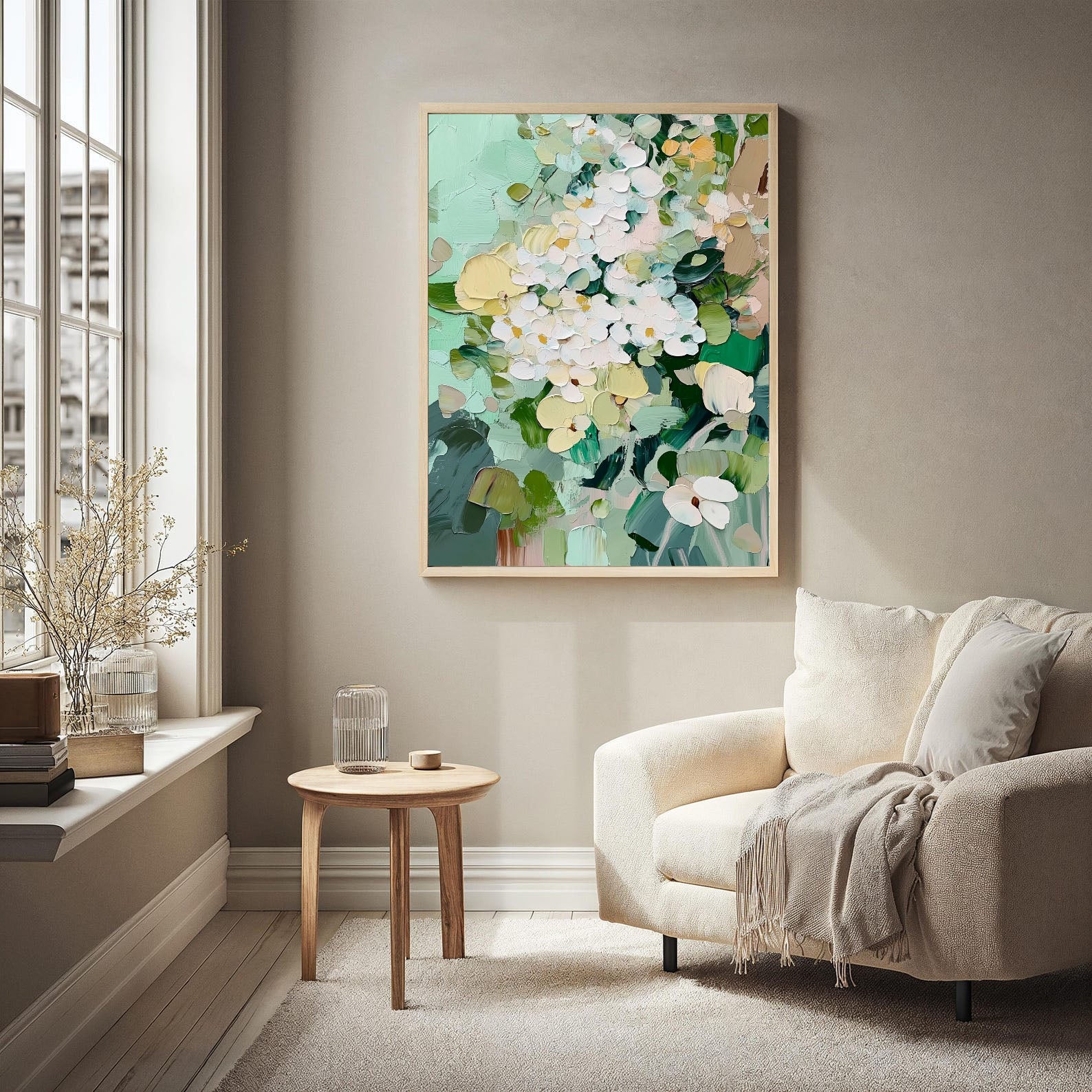 Impasto Hydrangea Opulence | Mint Bloom