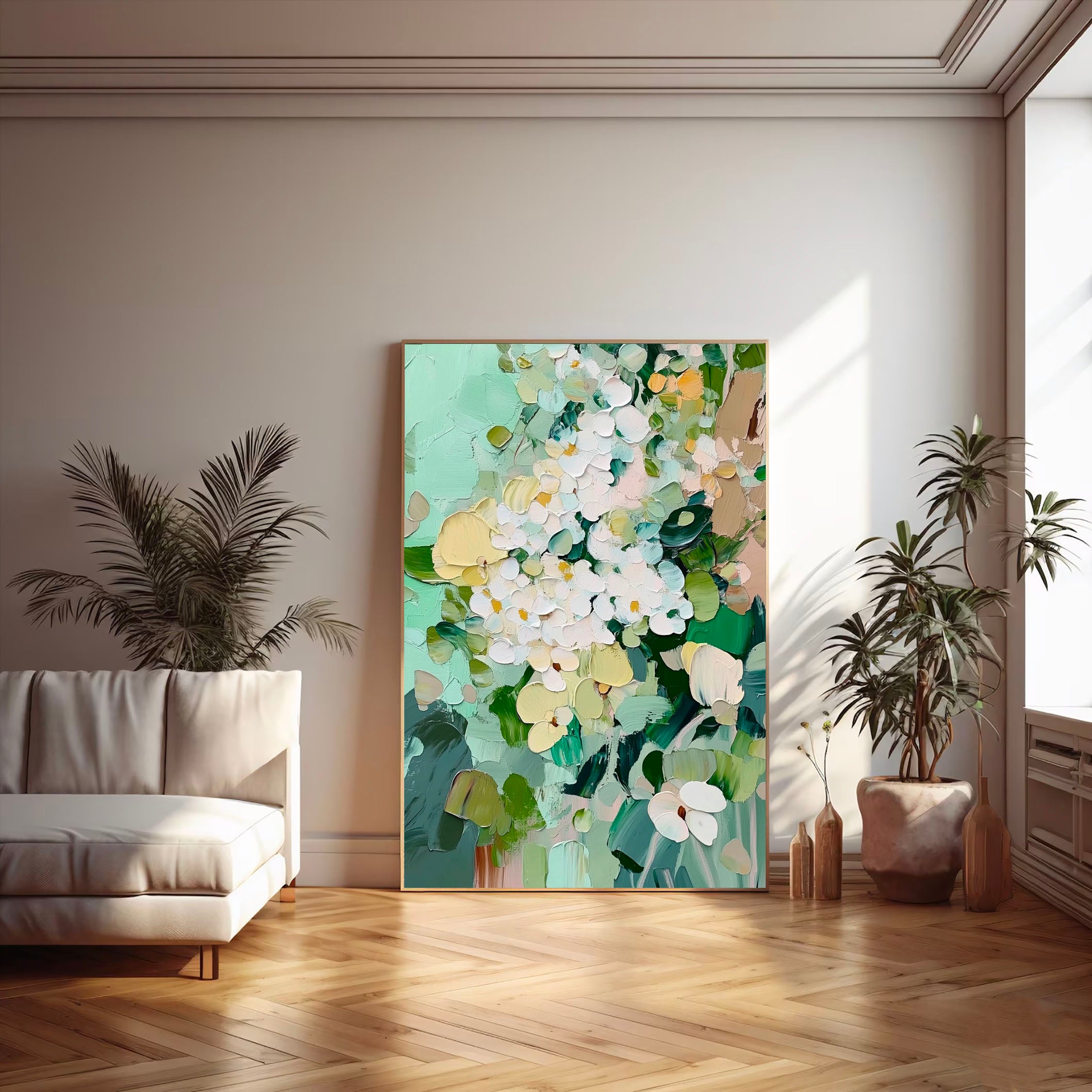 Impasto Hydrangea Opulence | Mint Bloom