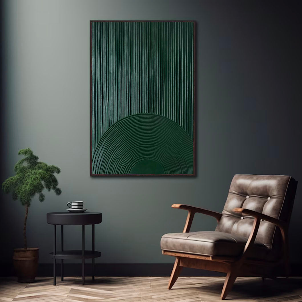 Gewellte Smaragdtiefe | Grüner Bogen