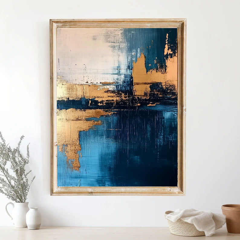 Textured Coastal Gleam | Gold Horizon