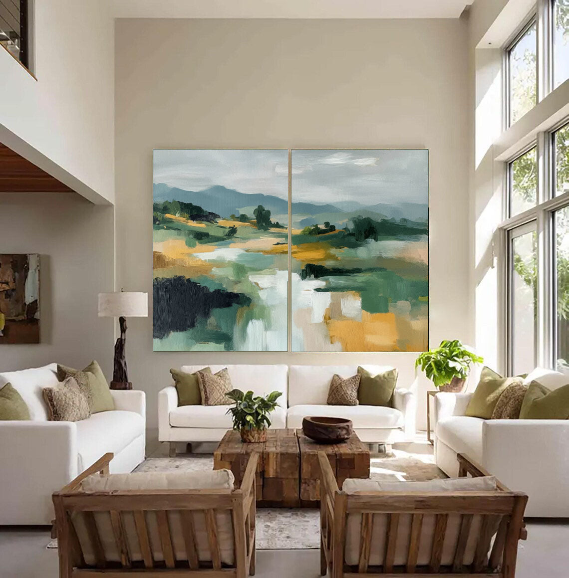 Abstract Landscape Horizon | Earth Tones