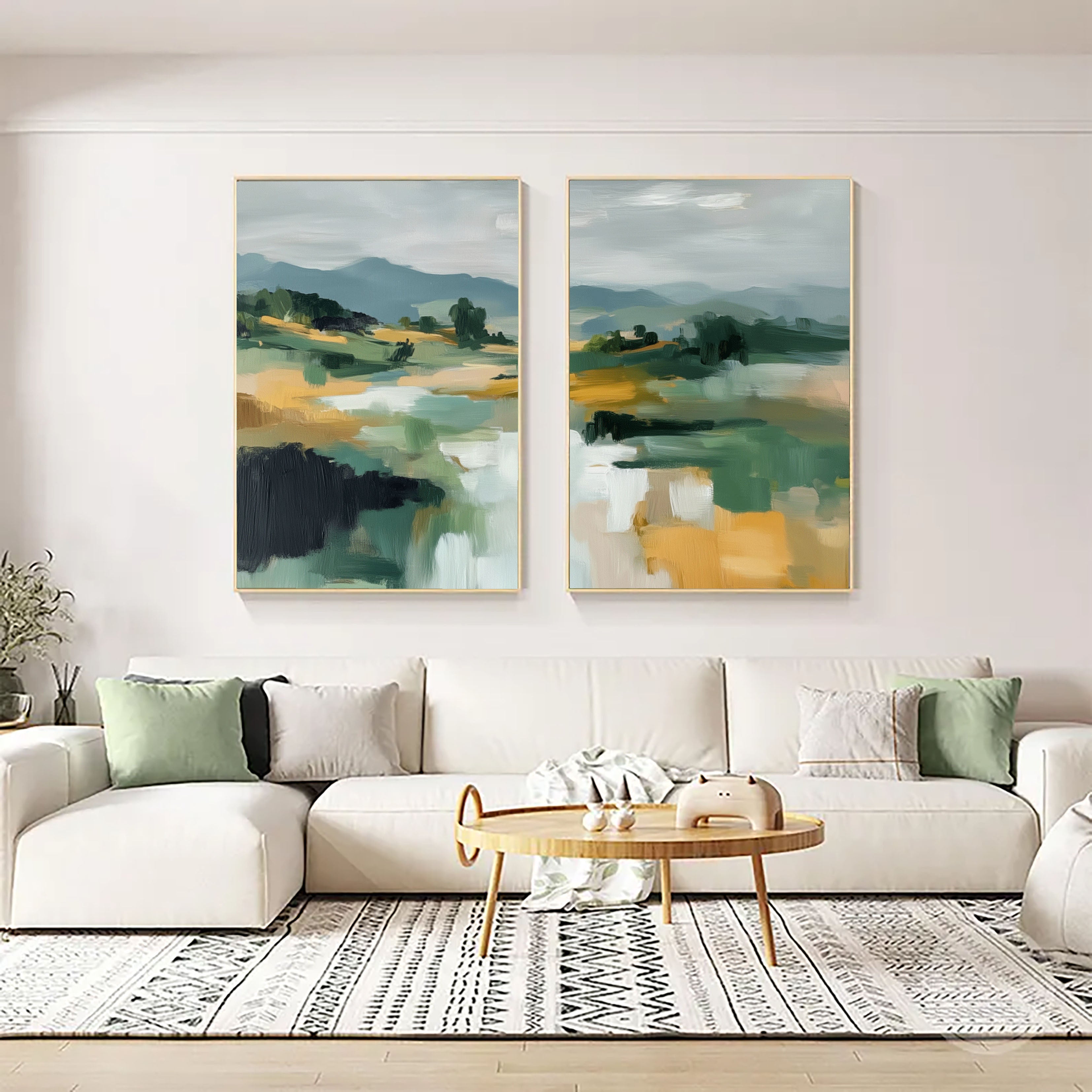 Abstract Landscape Horizon | Earth Tones
