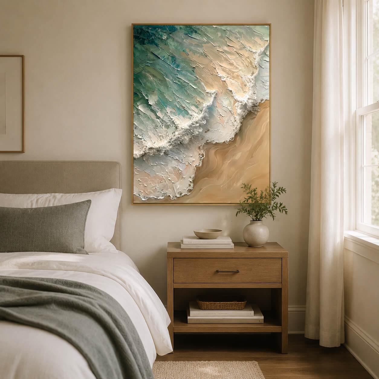 Impressionist Art | Shore Wave Impasto