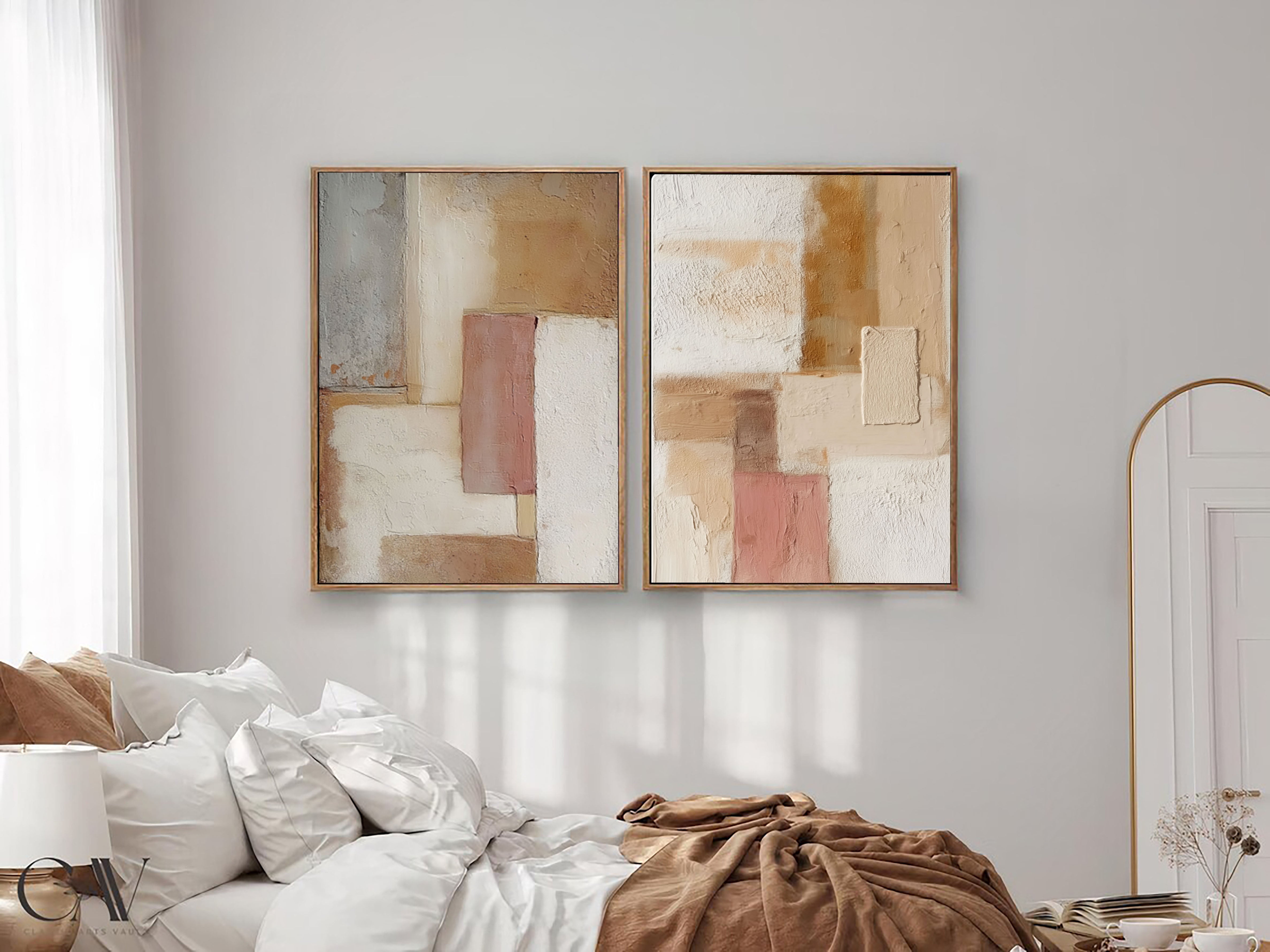 Textured Geometric Harmony | Earth Tones