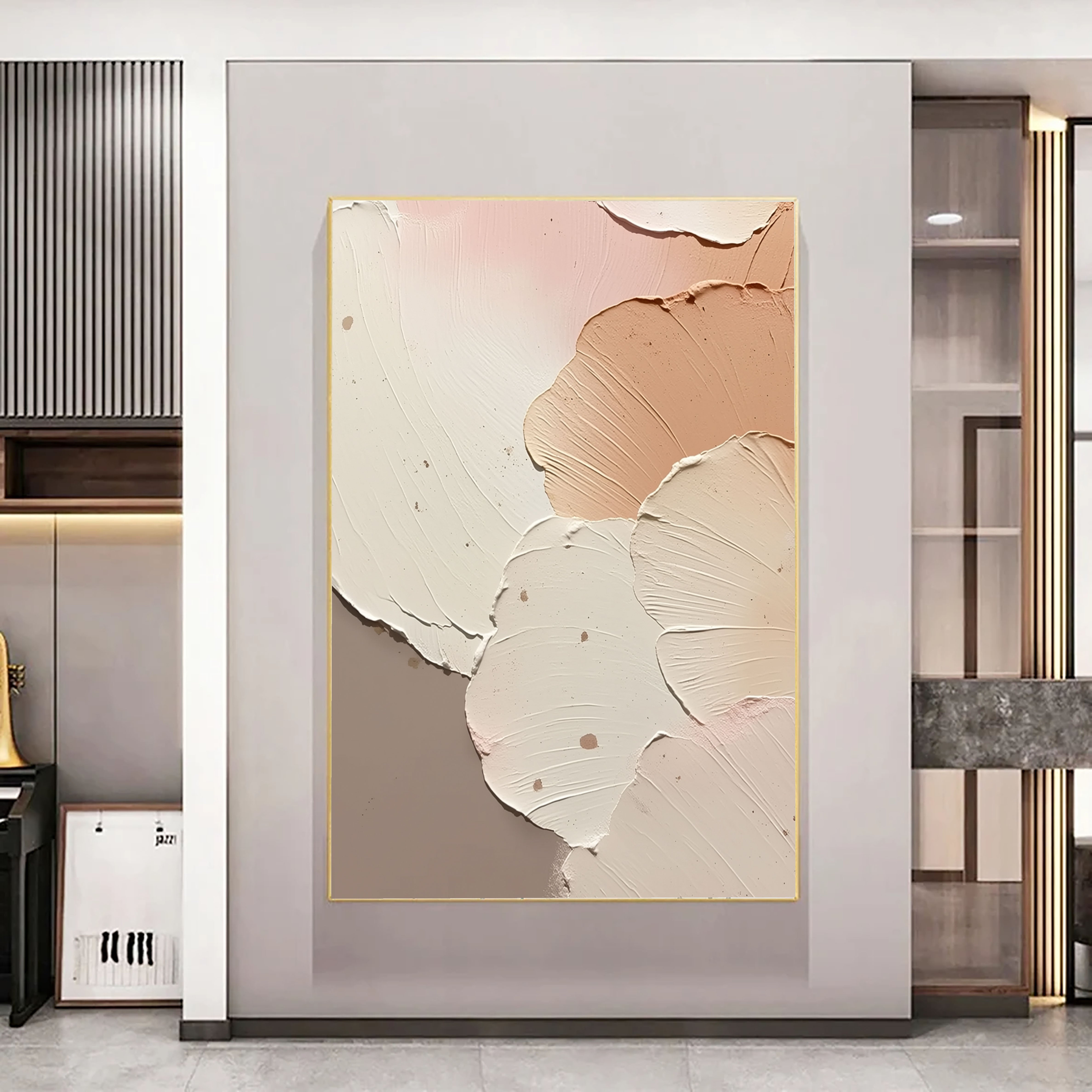 Textured Soft Petals | Blush Beige