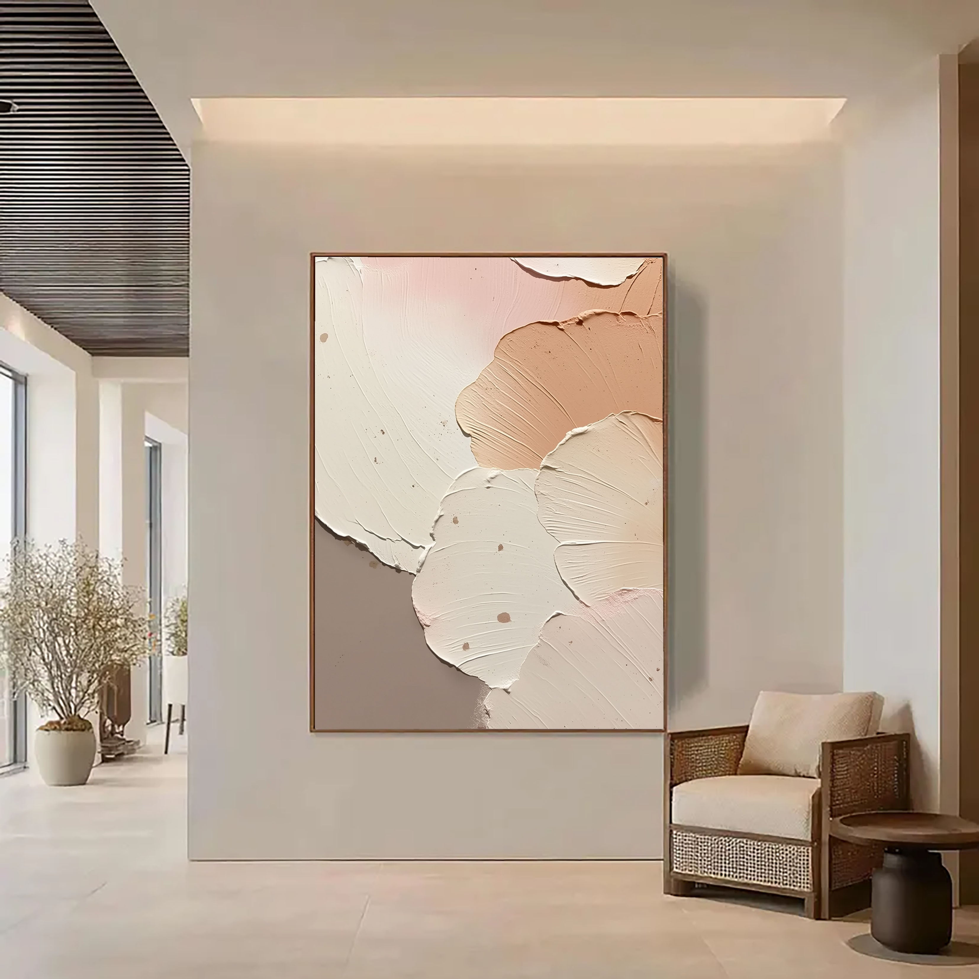 Textured Soft Petals | Blush Beige