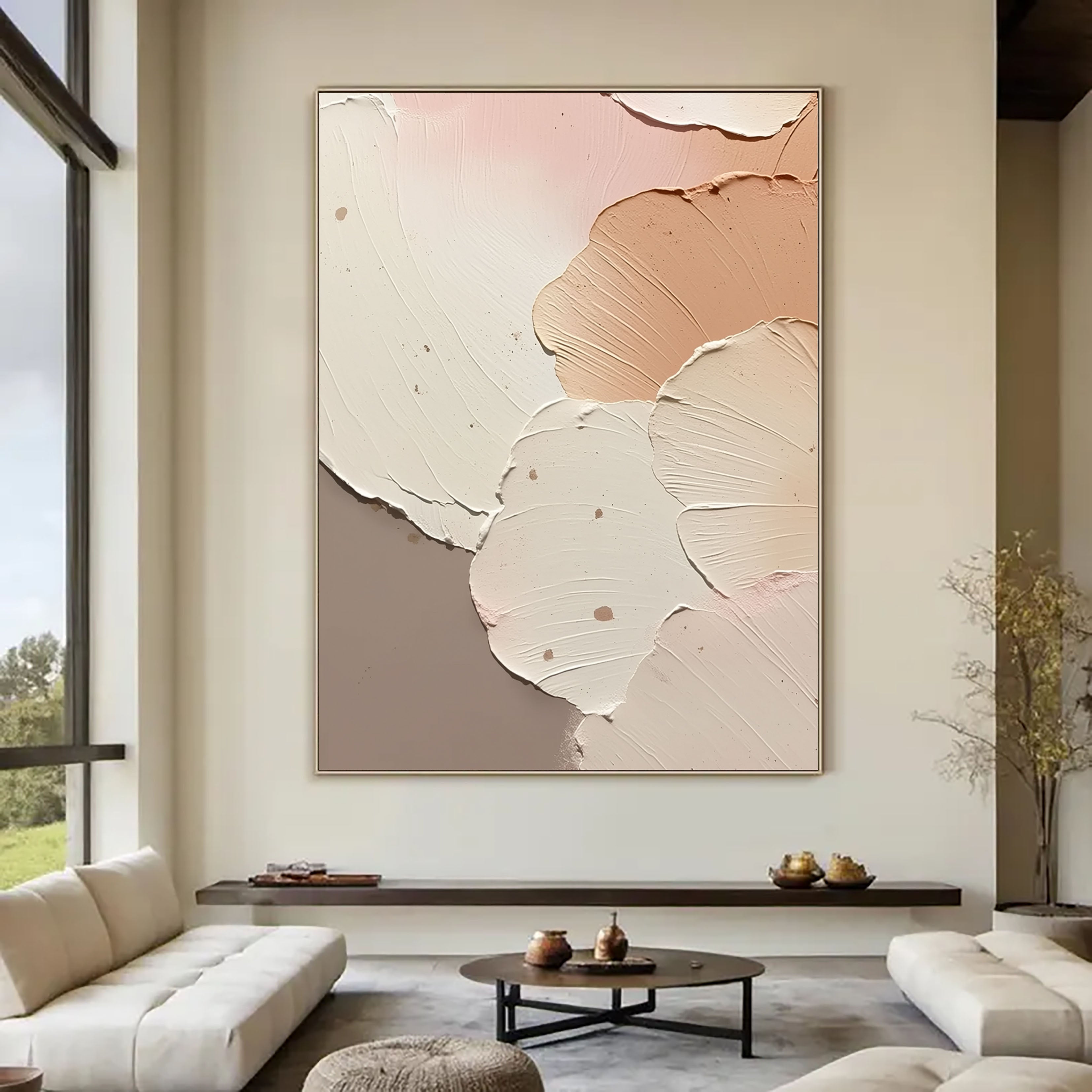 Textured Soft Petals | Blush Beige